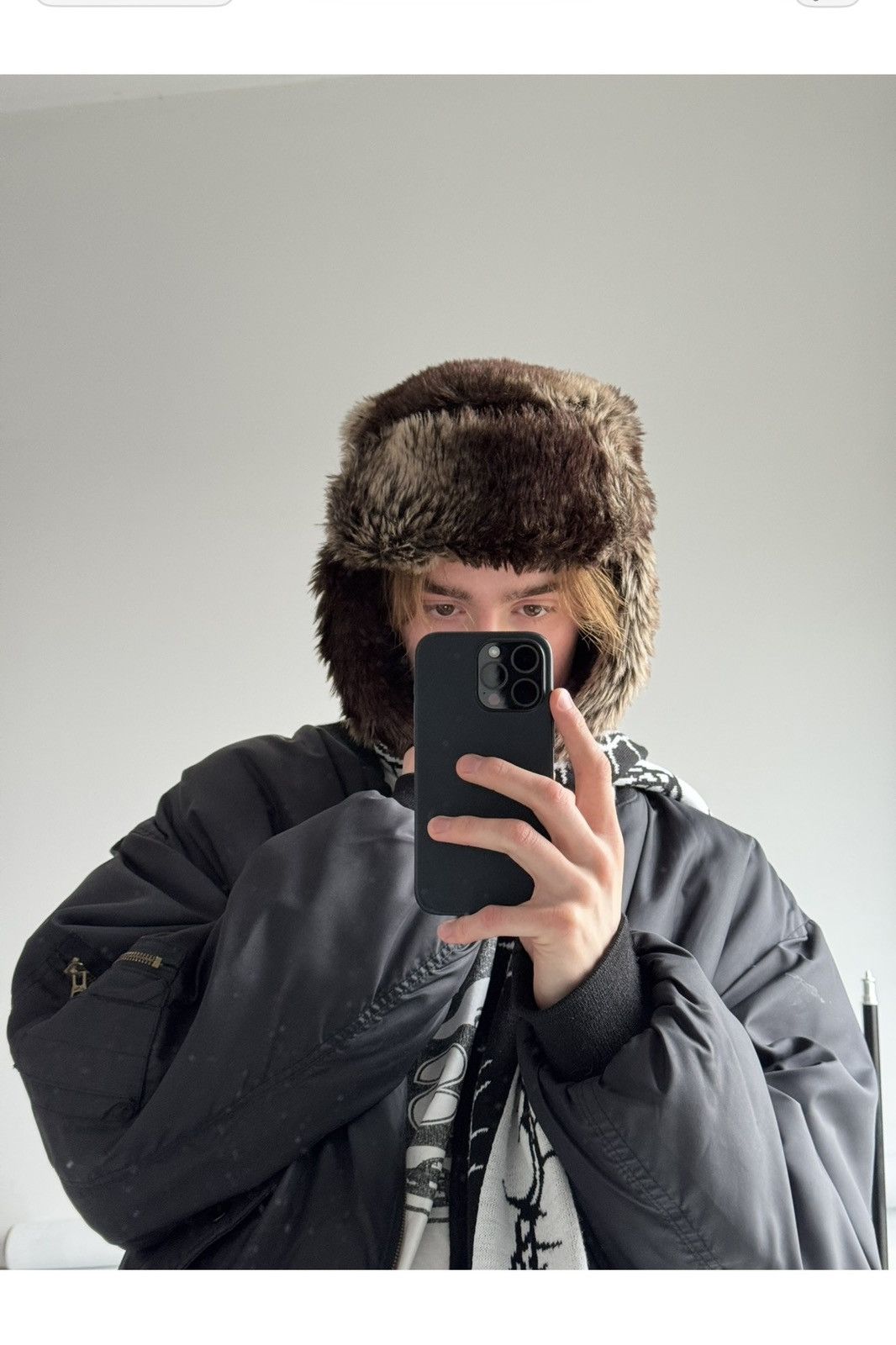 If Six Was Nine Vintage 80-90s Trapper Real Rabbit Fur Hat Ushanka Winter Size ONE SIZE - 13 Thumbnail