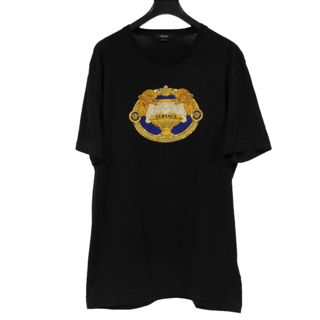 Versace La Coupe Des Dieux Embroidered T Shirt Size US XXL / EU 58 / 5 - 1 Thumbnail