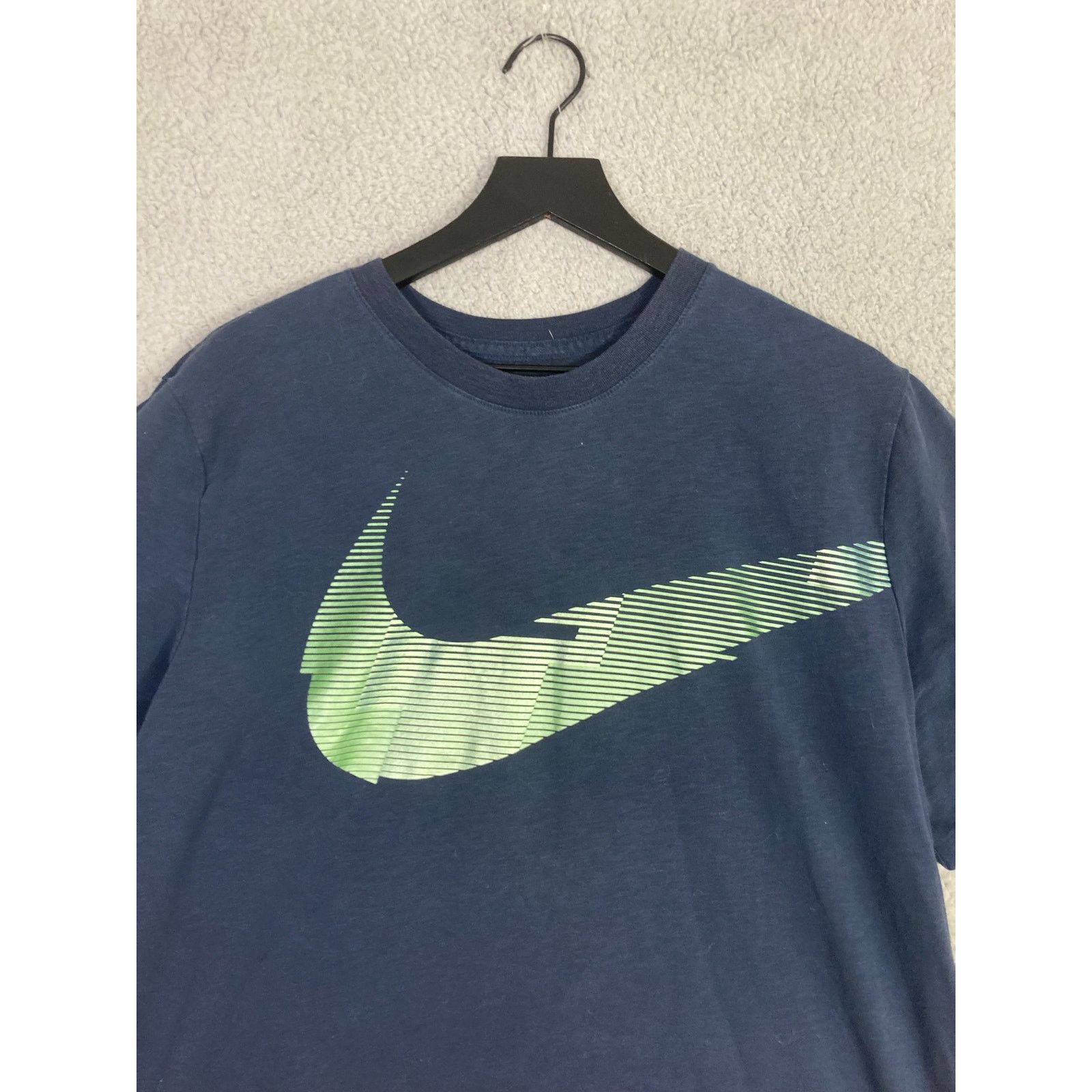 Nike Nike Dri-Fit Men's XL Camo Swoosh Logo T-Shirt Blue Size US XL / EU 56 / 4 - 3 Thumbnail