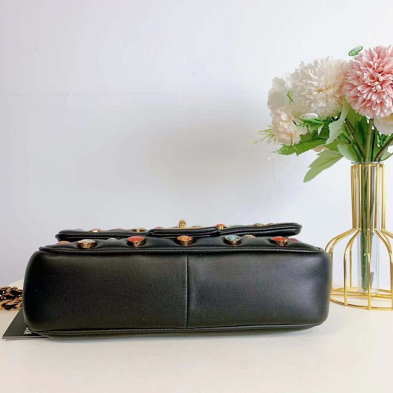 Karl Lagerfeld Karl Lagerfeld LH1HB283 AGYNESS SHOULDER BAG IN BLACK MULTI Size ONE SIZE - 6 Thumbnail