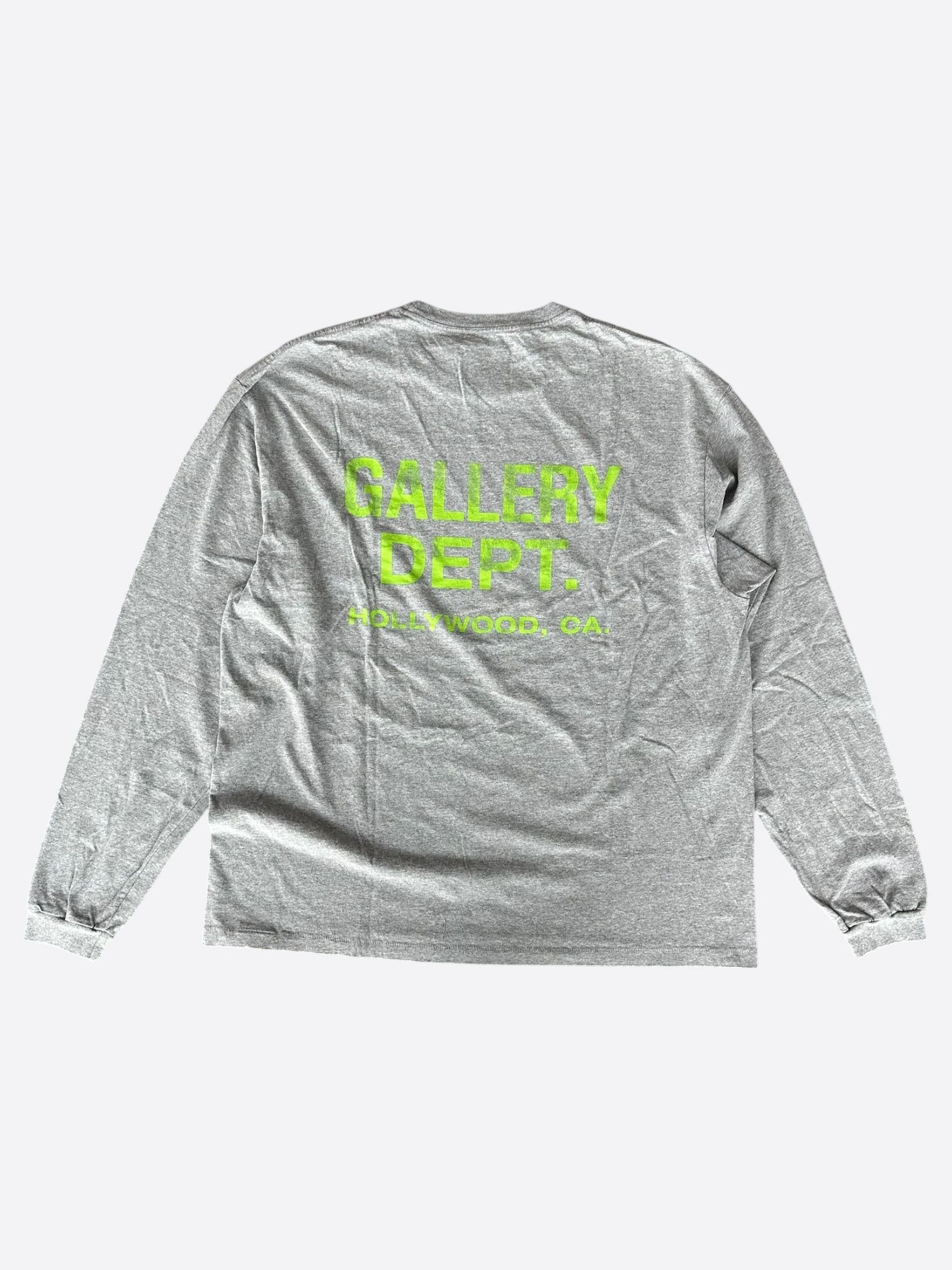 Gallery Dept. Gallery Dept Grey & Green Souvenir Logo Longsleeve T-Shirt Size US XS / EU 42 / 0 - 2 Thumbnail