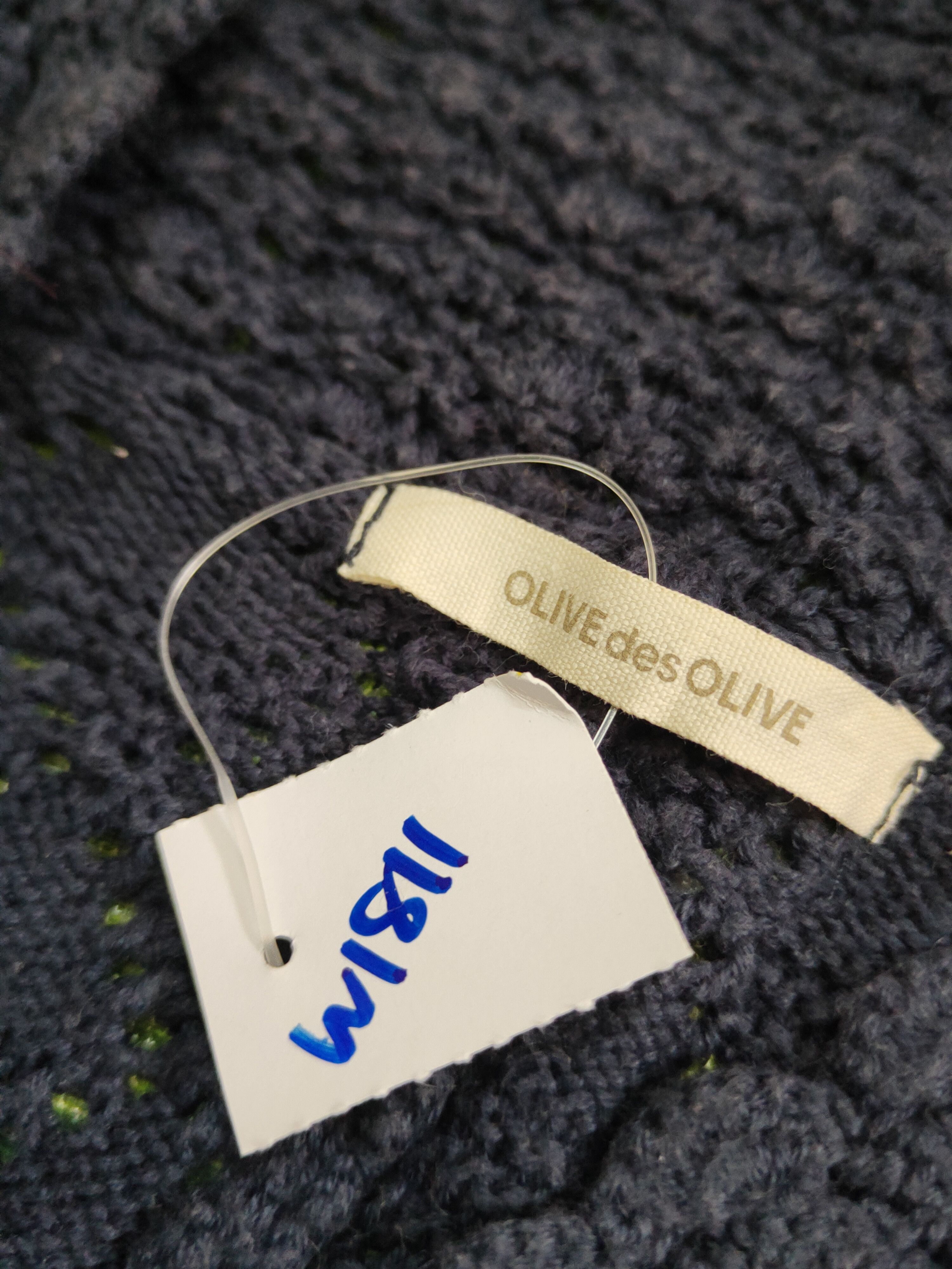 Japanese Brand Olive des Olive Navy Net Knitwear Cardigan #W1811 Size XL / US 12-14 / IT 48-50 - 12 Thumbnail