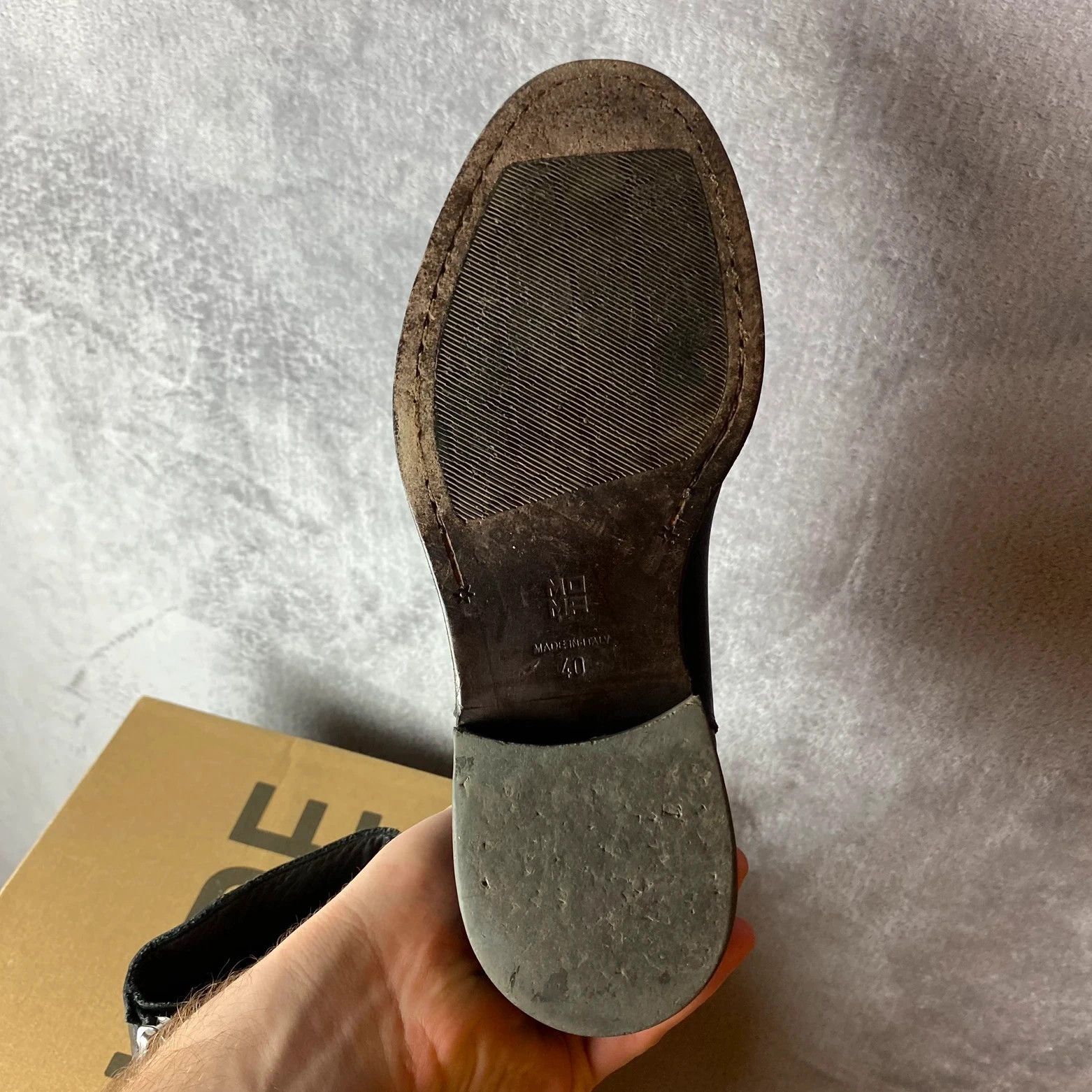 Designer × MoMA Moma black leather zip boots Made in italy Size US 7 / EU 40 - 10 Thumbnail