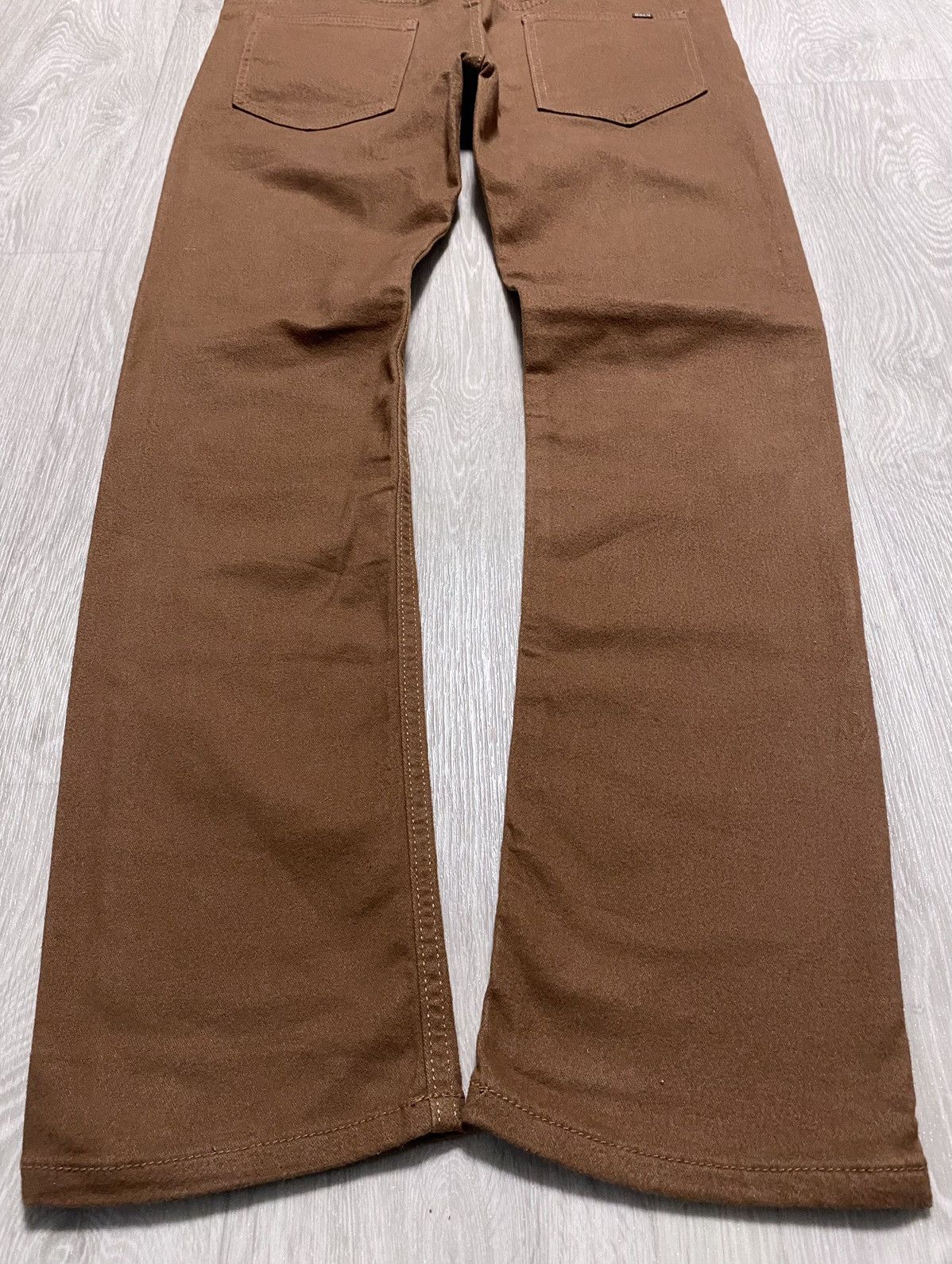Obey × Shepard Fairey Obey Propaganda Brown Stretch Cotton Casual Trousers Pants Size US 32 / EU 48 - 6 Thumbnail