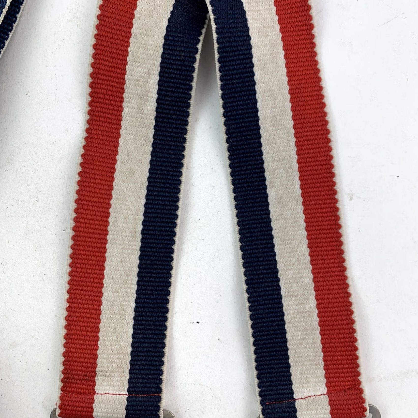 Vintage VINTAGE Popular Mechanics Suspenders Braces Red White Blue Striped Made in USA Mens Unisex Americana Workwear 1980s 1990s Casual Everyday Authentic Size ONE SIZE - 4 Thumbnail