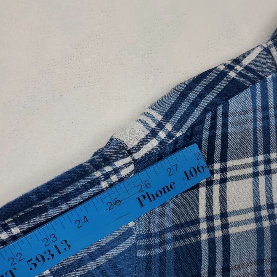 Ralph Lauren Ralph Lauren Shirt Mens XL Blue Plaid Flannel Classic Fit Button-Down Preppy Embroidered Casual Shirt Size US XL / EU 56 / 4 - 7 Thumbnail