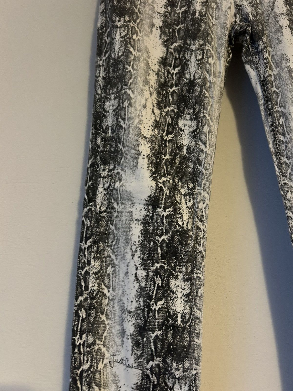 Just Cavalli Just Cavalli Python-Print Denim Jeans Size 29 Size 29" - 8 Thumbnail