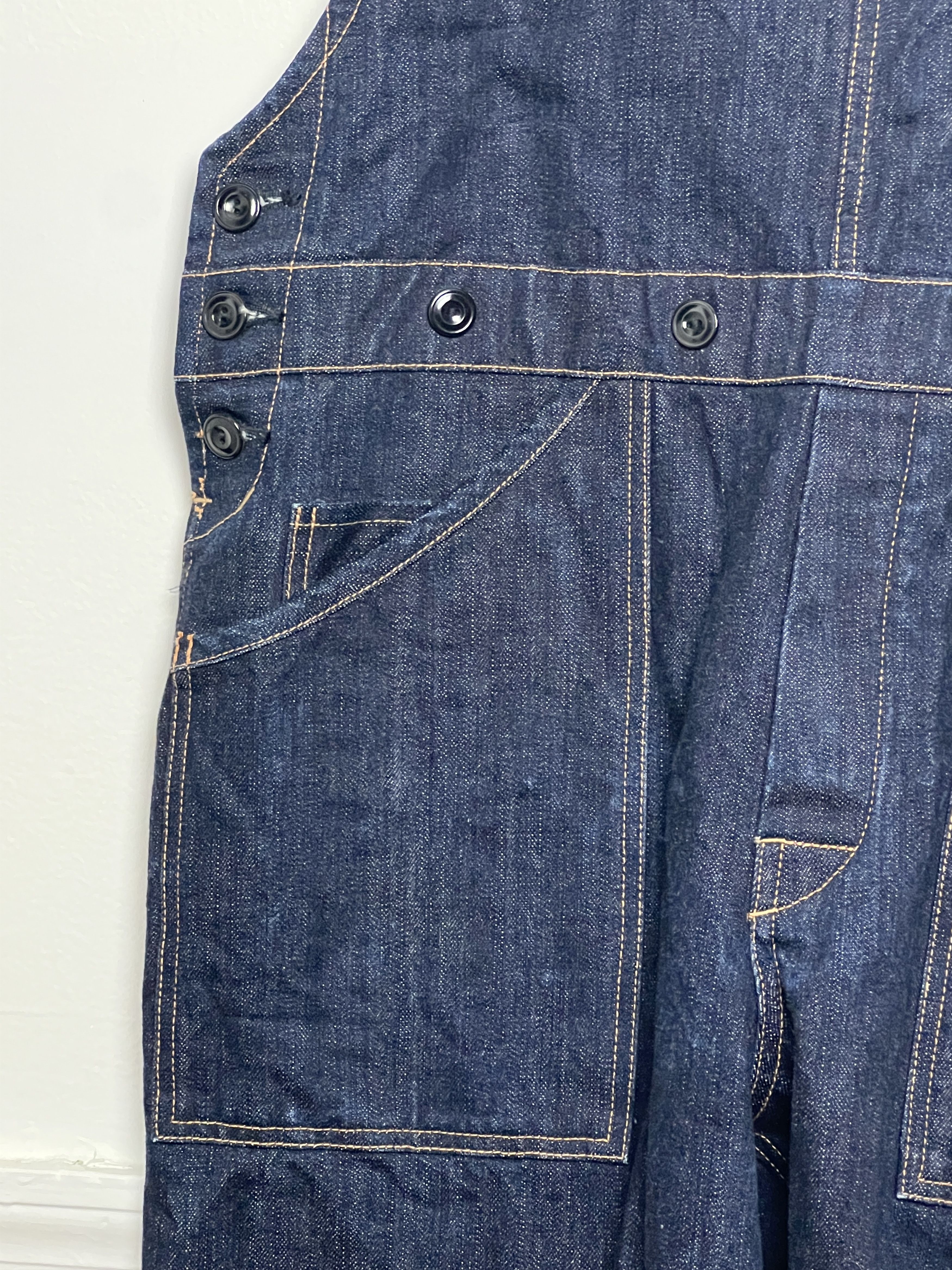 BLACK SIGN Denim Delta Apron Overalls. Size US 34 / EU 50 - 3 Thumbnail