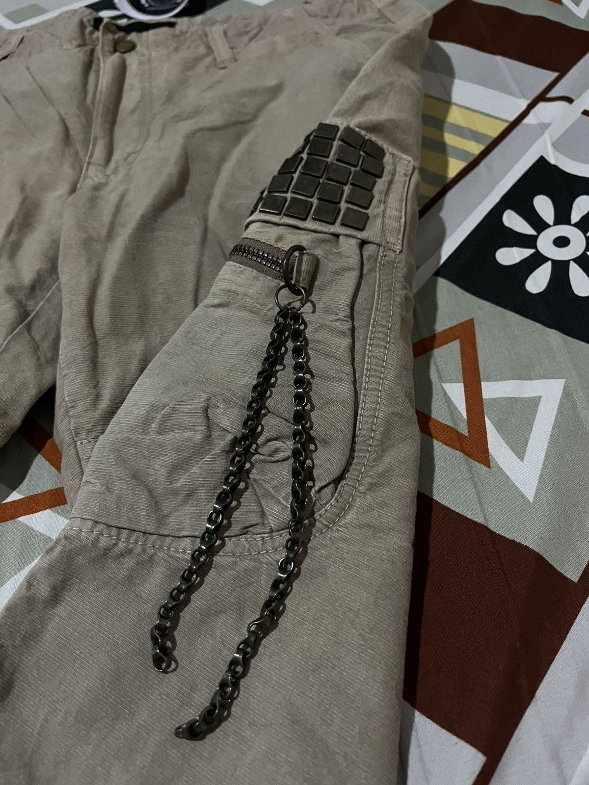 Japanese Brand Halb Kiminori Morishita Cargo Flare Canvas Pants Size US 31 - 6 Thumbnail