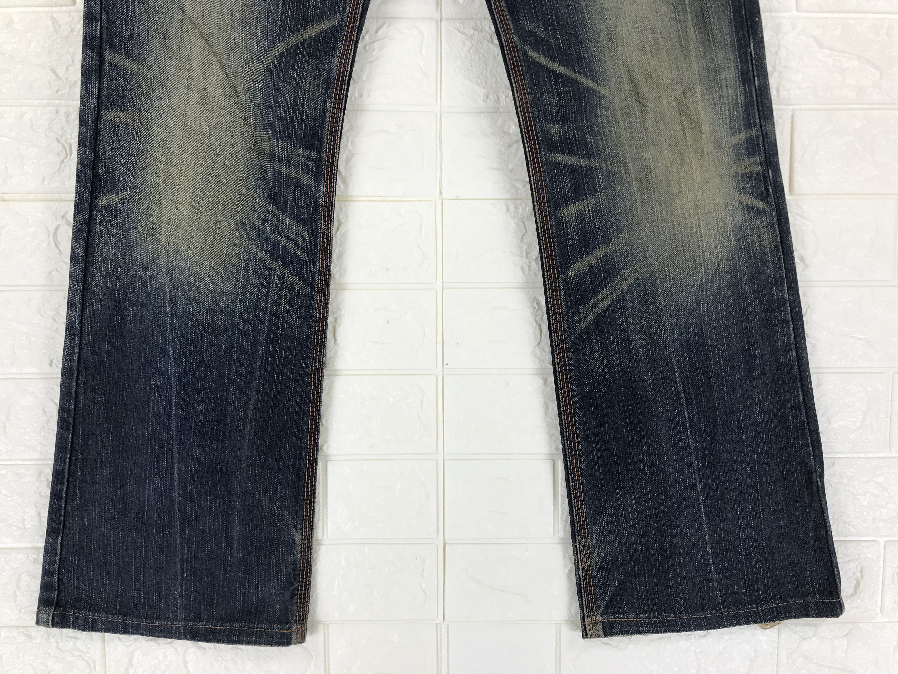 Edwin Vintage Edwin XV Buckle Back Rusty Washed Flare Jeans Size 28" / US 6 / IT 42 - 4 Thumbnail