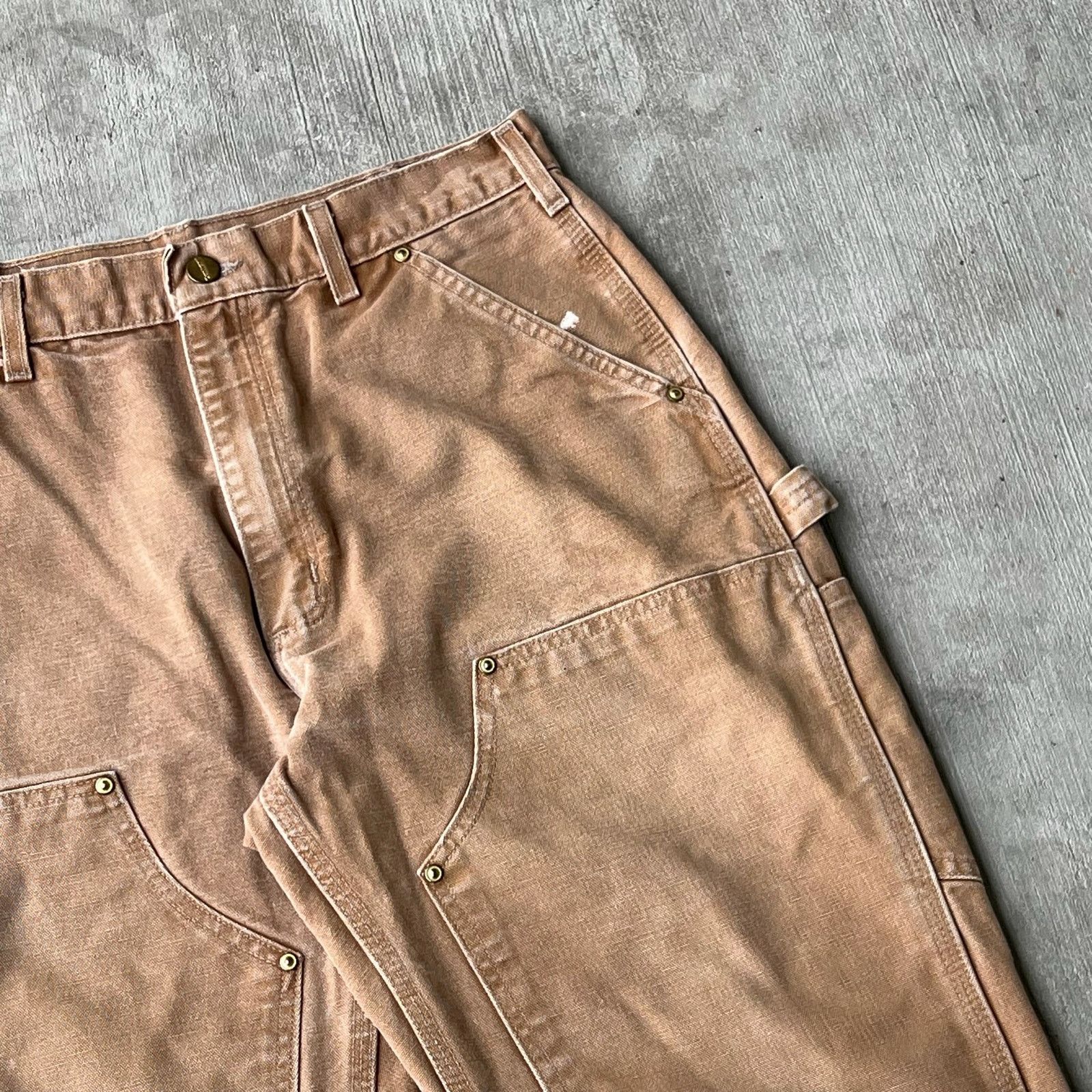 Carhartt × Vintage Carhartt brown double knee work wear carpenter pants Size US 30 / EU 46 - 3 Thumbnail