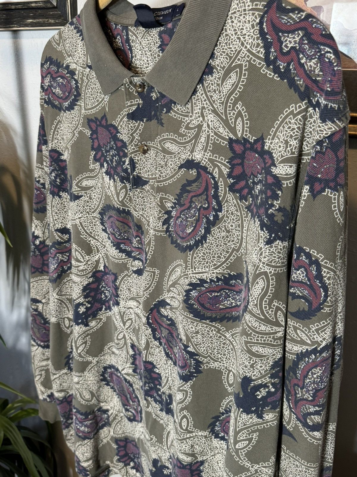 Vintage Vintage Paisley Print Rugby Size US L / EU 52-54 / 3 - 3 Thumbnail