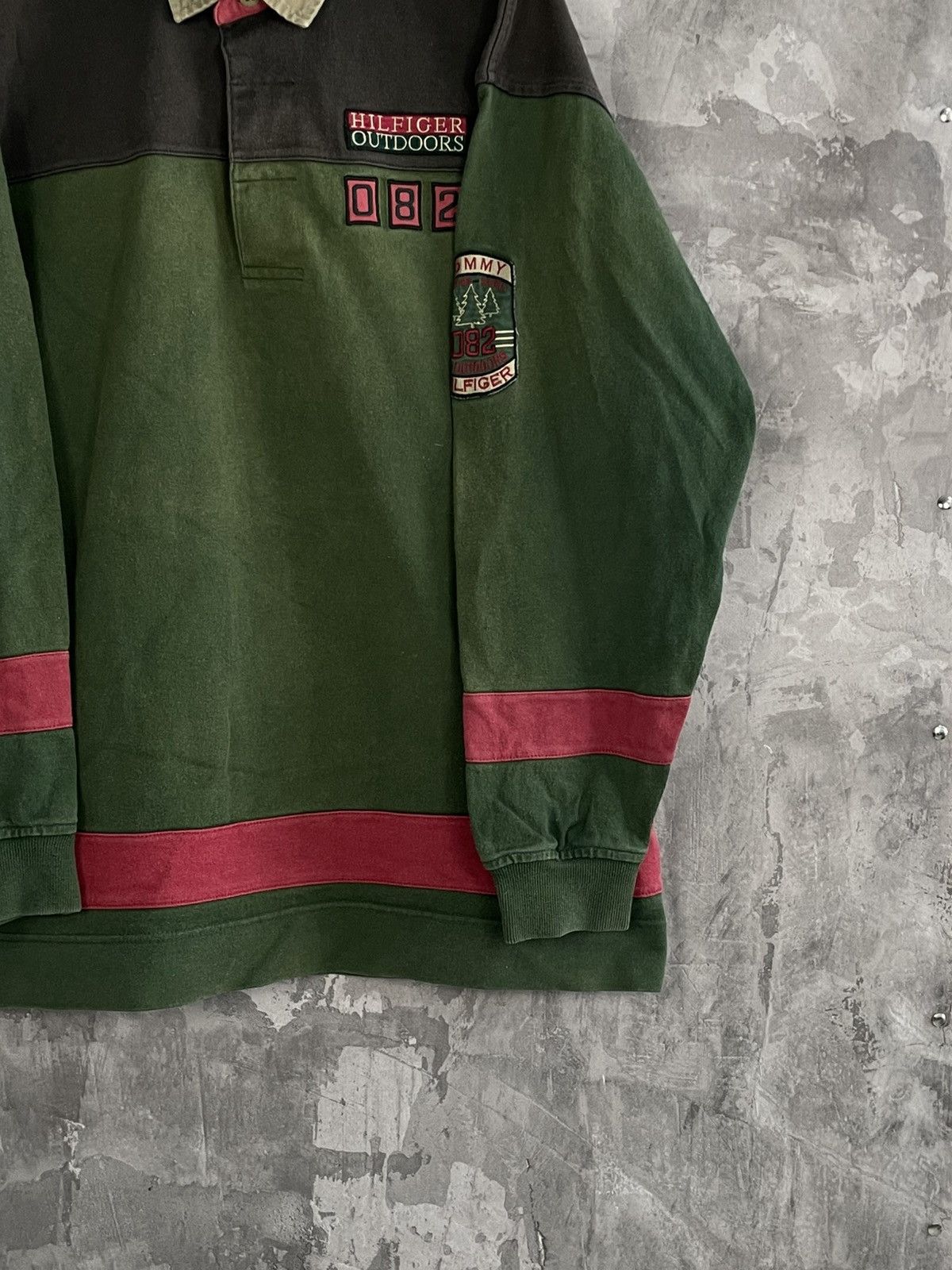Tommy Hilfiger Vintage Tommy Hilfiger Rugby Long Sleeve Polo y2k Size US L / EU 52-54 / 3 - 6 Thumbnail