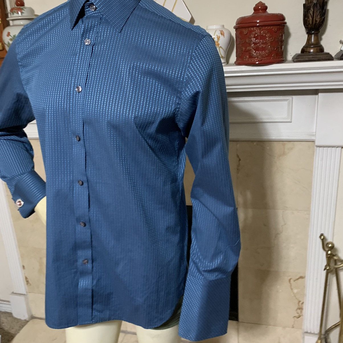 Ted Baker TB Endurance Superfine Cotton FC dress shirt Size US L / EU 52-54 / 3 - 4 Thumbnail