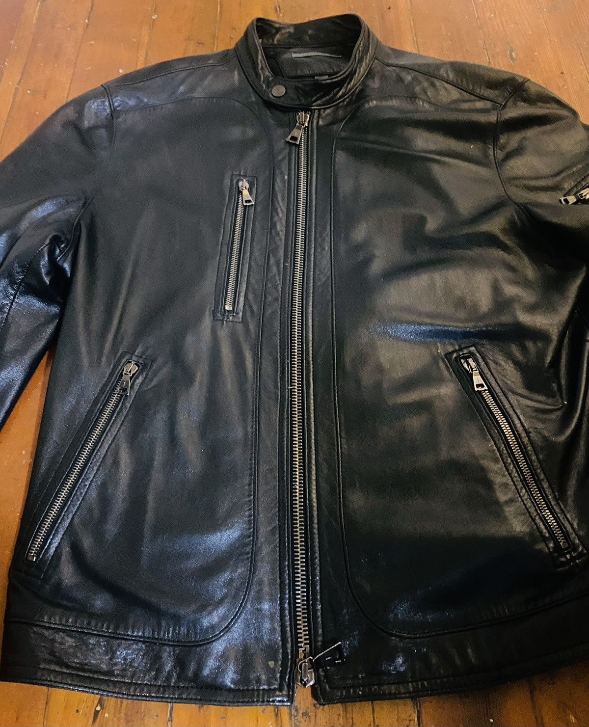 John Varvatos John Varvatos 2k Rock Star Black Leather Jacket Size US L / EU 52-54 / 3 - 13 Thumbnail