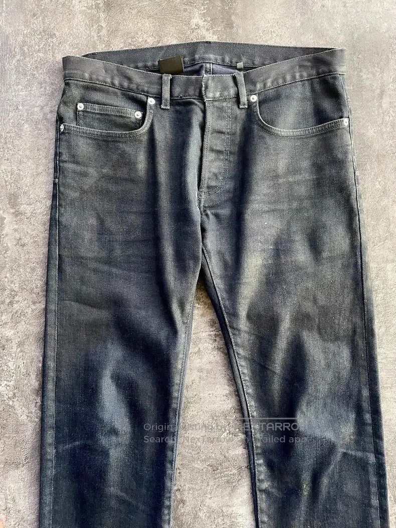 Dior Dior Dark blue paint splatter glitter stretch denim jeans Size US 29 - 3 Thumbnail