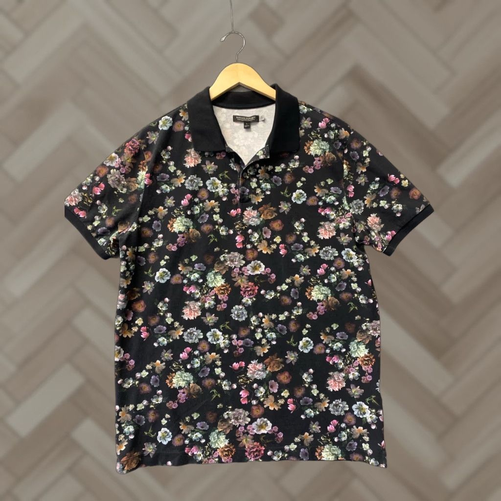 Banana Republic VINTAGE? No. Banana Republic Men Polo Shirt Short Sleeve Pique Flower Black Large Casual Polo Men's Large Black Flower Polo Shirt (Banana Republic) Size US L / EU 52-54 / 3 - 1 Thumbnail