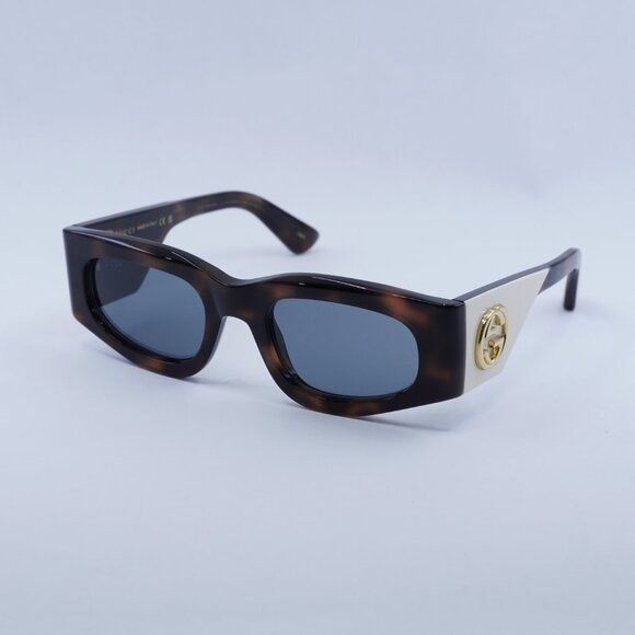 Gucci New Gucci GG1664S 003 Sunglasses - Havana Frame, Light Grey Size ONE SIZE - 4 Thumbnail