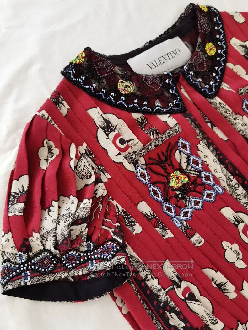 Valentino Valentino Silk stud beaded dress skirt Size M / US 6-8 / IT 42-44 - 5 Thumbnail