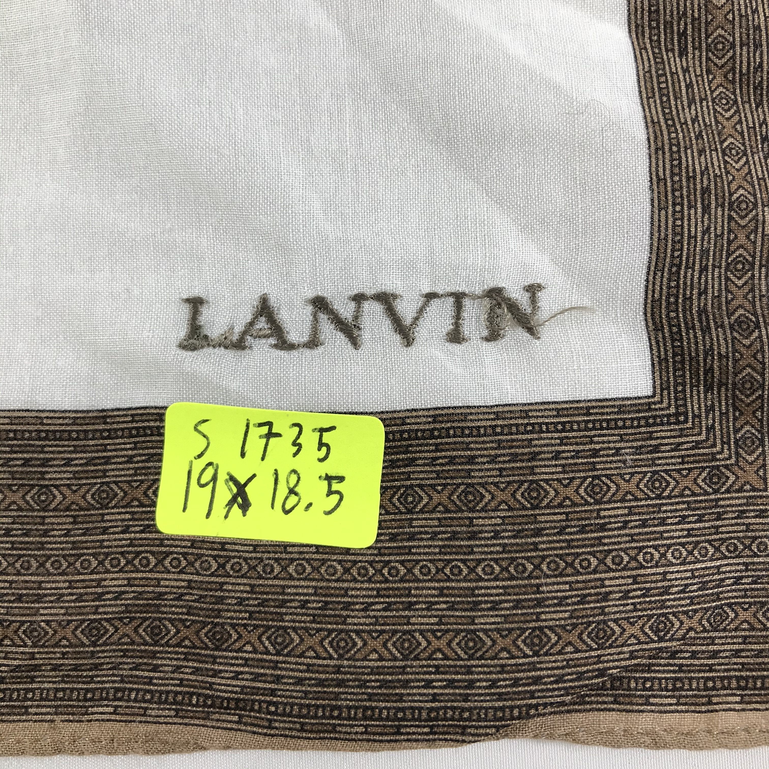 Lanvin × Vintage Lanvin Bandana / Handkerchief / Neckerchief - S1735 Size ONE SIZE - 5 Thumbnail
