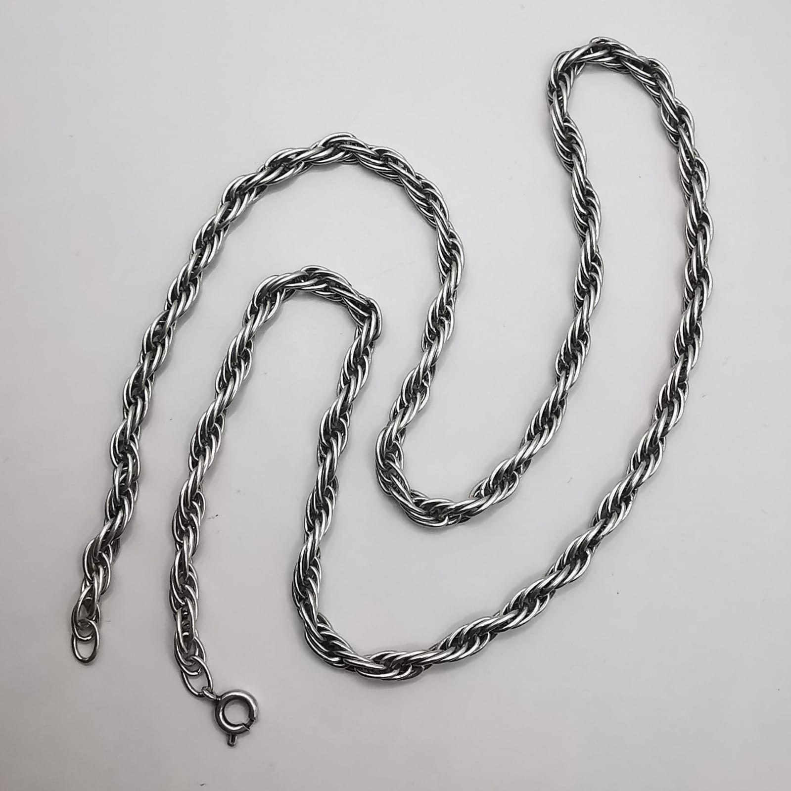 Sterling Silver Vintage Statement Jewelry Chain, 925 Sterling Silver 23,26g Size ONE SIZE - 1 Thumbnail