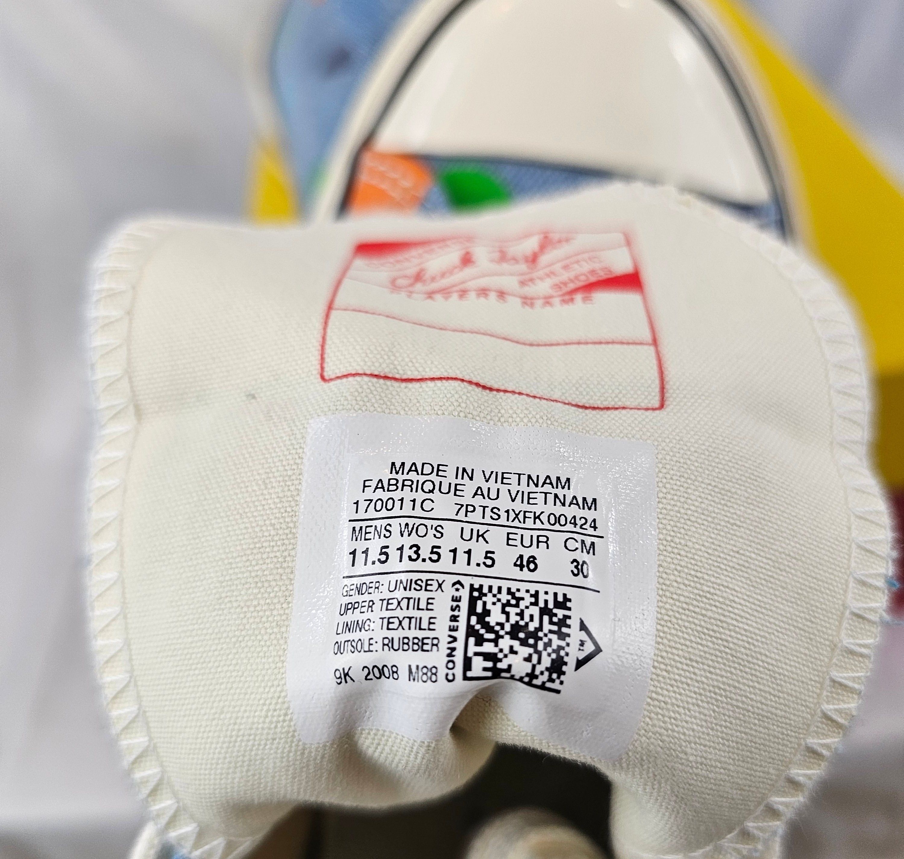 Converse Chuck Taylor All-Star 70 Hi Golf Wang Denim Polka Dots Size US 11.5 / EU 44-45 - 10 Thumbnail