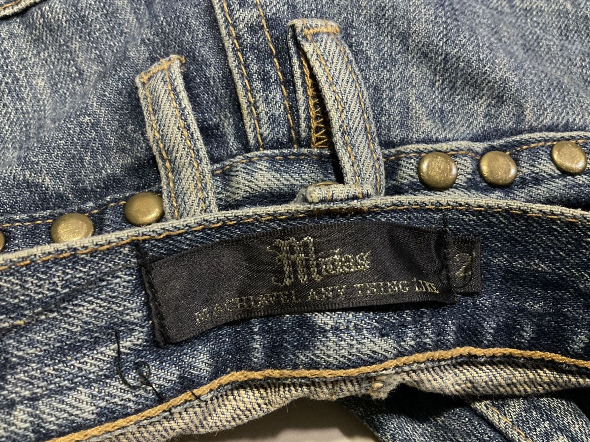If Six Was Nine Midas Double Waist Lace Up Flared Denim Patchwork Size US 32 / EU 48 - 15 Thumbnail