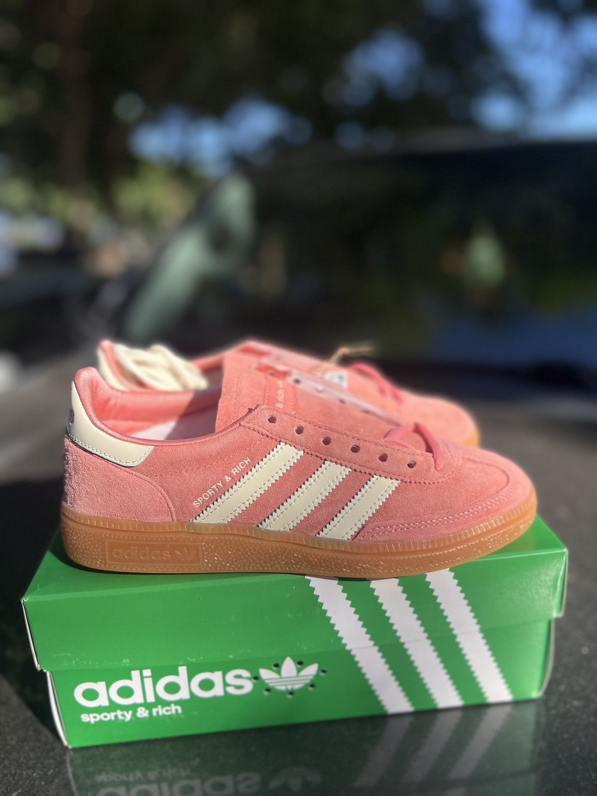 adidas gazelle silver green womens adidas x Sporty & Rich SL72 (Blue/Yellow/White), 5.5