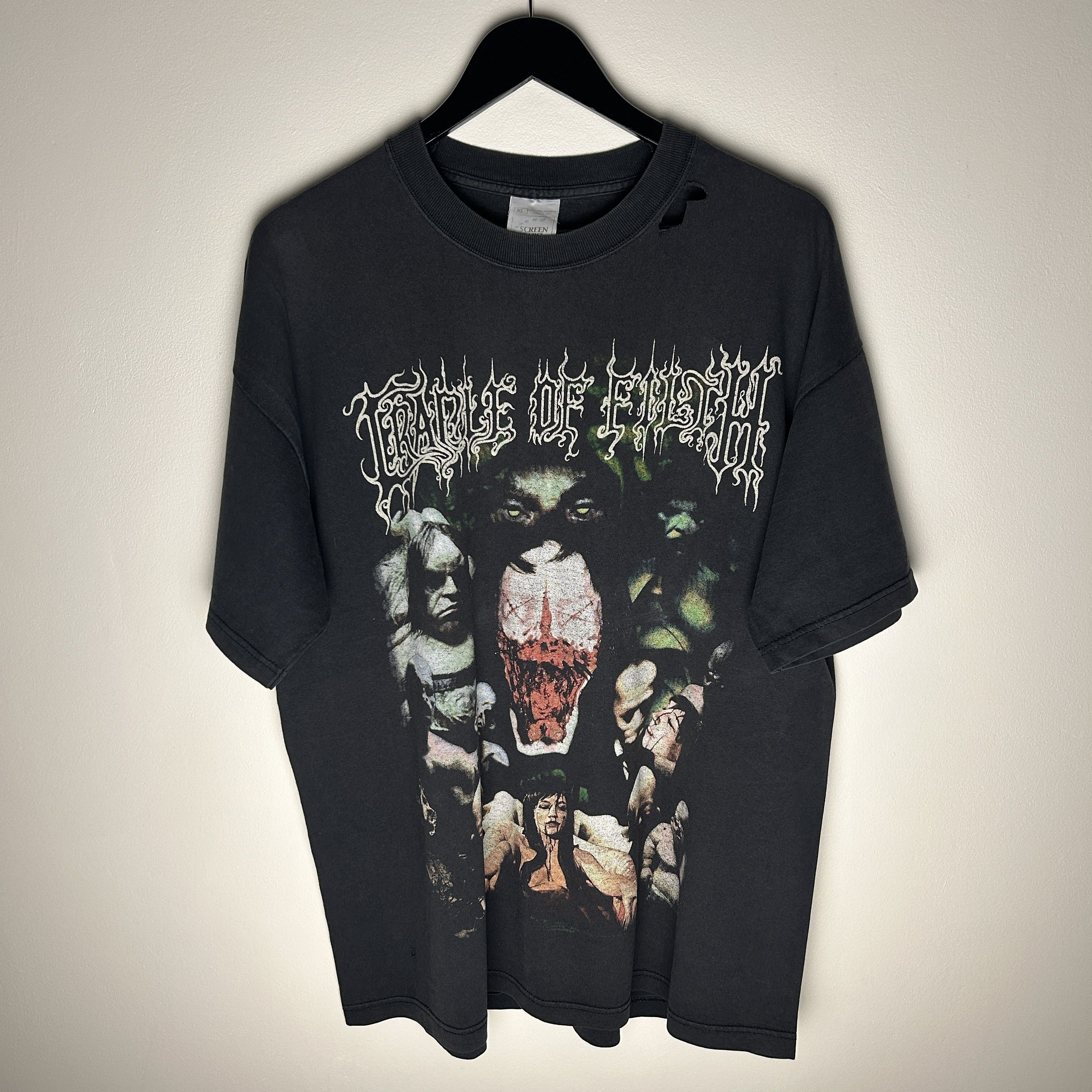 Band Tees Vintage Cradle Of Filth Canvas 90’s Band T-shirt Size US XL / EU 56 / 4 - 1 Thumbnail