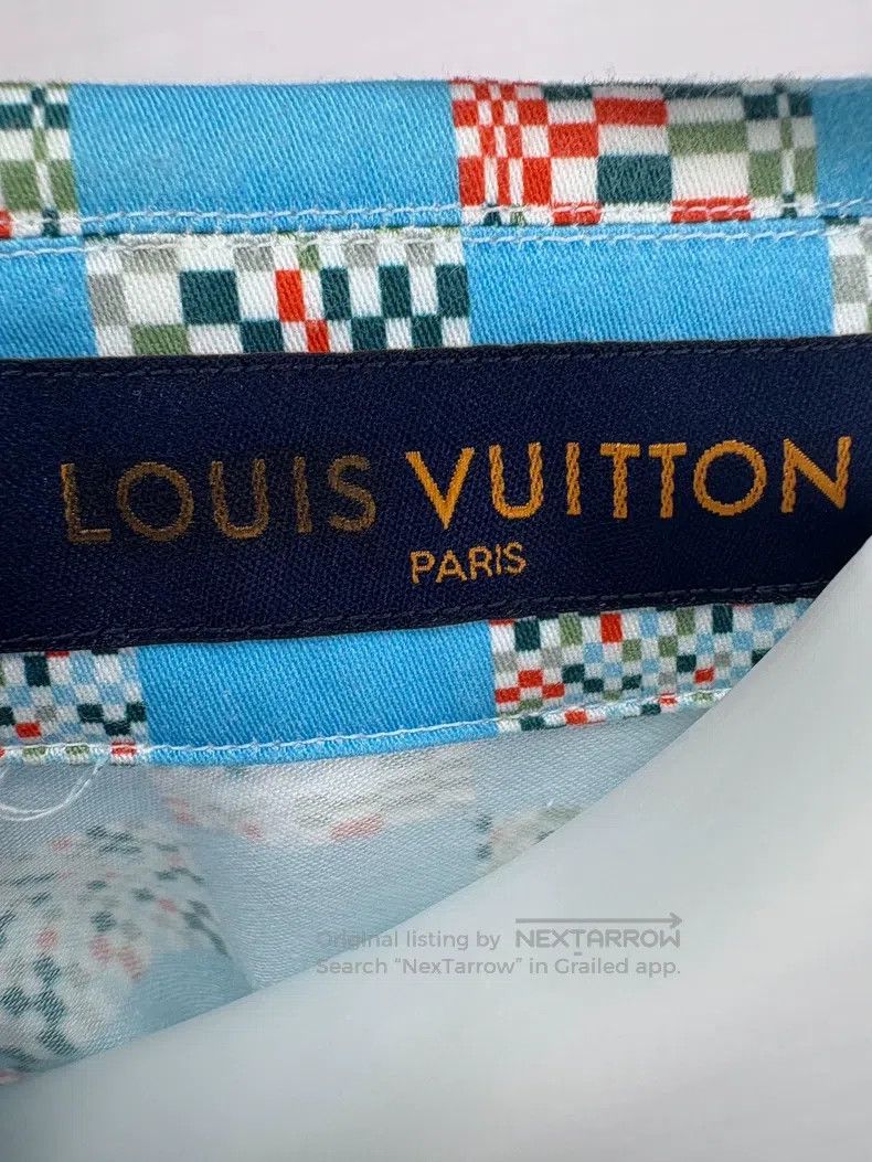 Louis Vuitton Louis Vuitton Checkerboard checkerboard blue short-sleeved Size US S / EU 44-46 / 1 - 6 Thumbnail