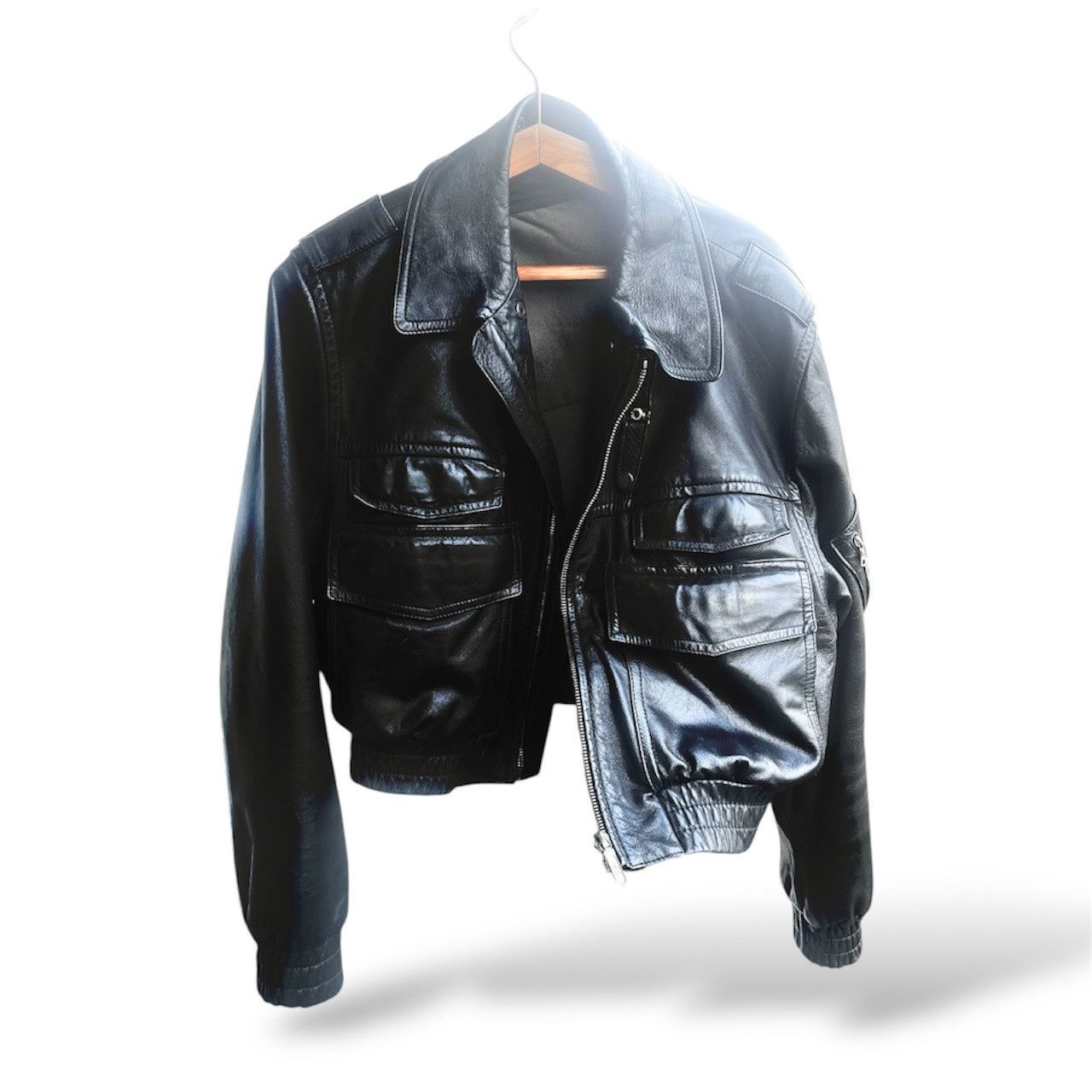 Other Polizei Cropped Leather Jacket Size US M / EU 48-50 / 2 - 10 Thumbnail