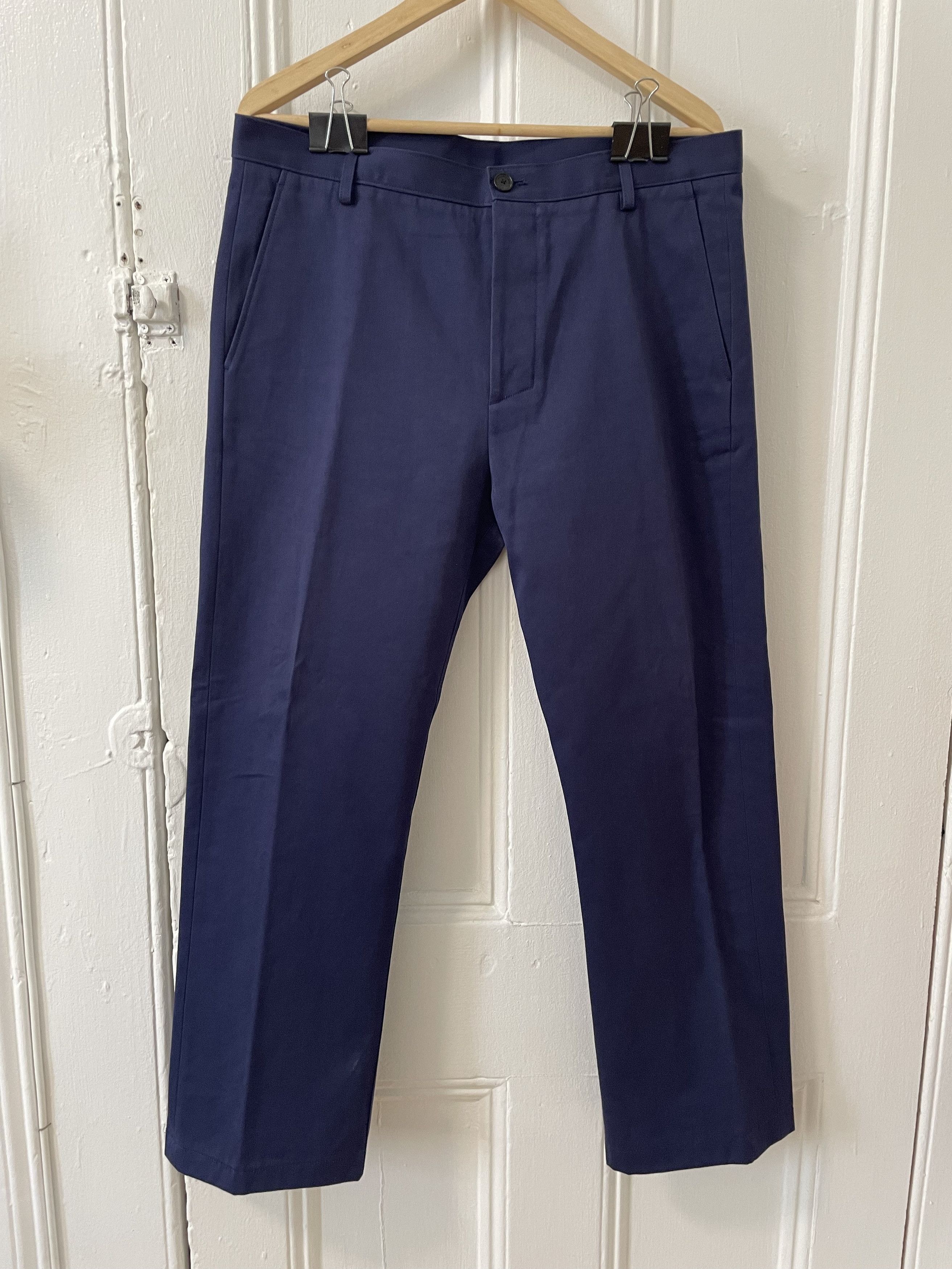 Balenciaga Blue Tapered Cotton Pant Size US 36 / EU 52 - 1 Thumbnail