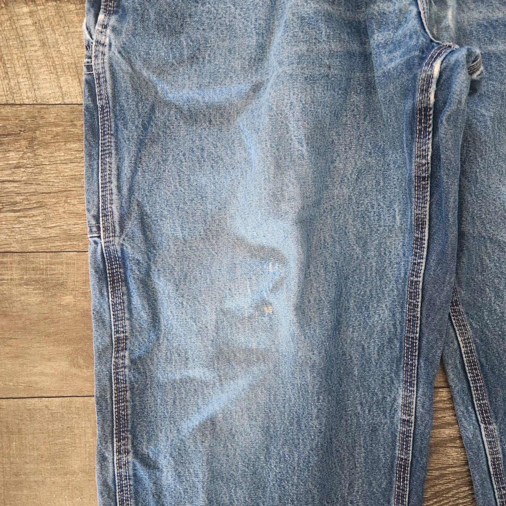 Carhartt Carhartt FR Jeans Mens 38x32 Carpenter Blue Cat 2 2112 Distressed Denim Straight Jeans Mens Blue Cat 2 2112 FR Denim Distressed Denim Size US 38 / EU 54 - 5 Thumbnail