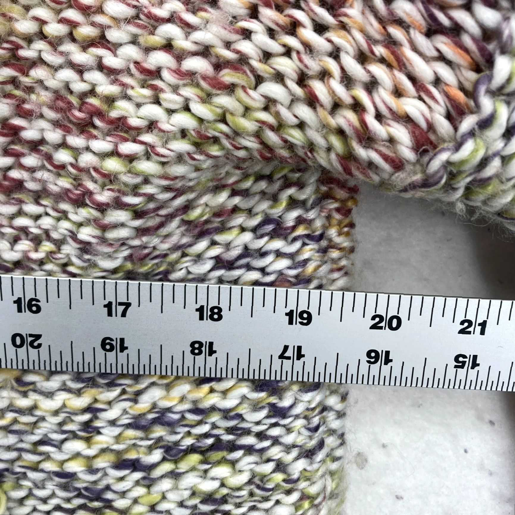 Abercrombie & Fitch Abercrombie & Fitch Oversized Cable Knit Sweater Large Rainbow Wool Boat Neck Pullover Women Size L / US 10 / IT 46 - 7 Thumbnail