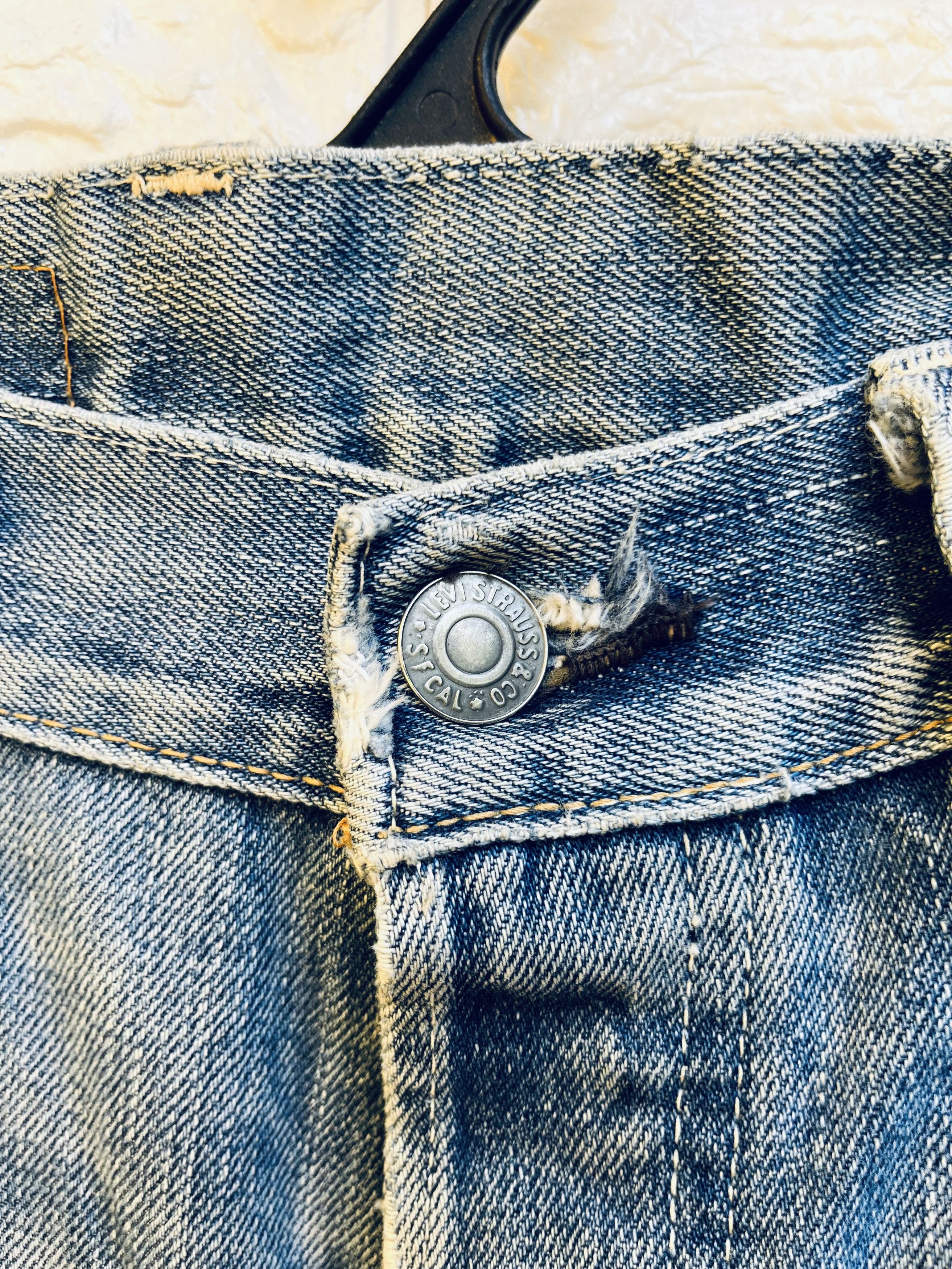 Levi's Vintage Clothing × Vintage Vintage Levis Big E Selvage Designed Fashion Style Size US 33 - 11 Thumbnail