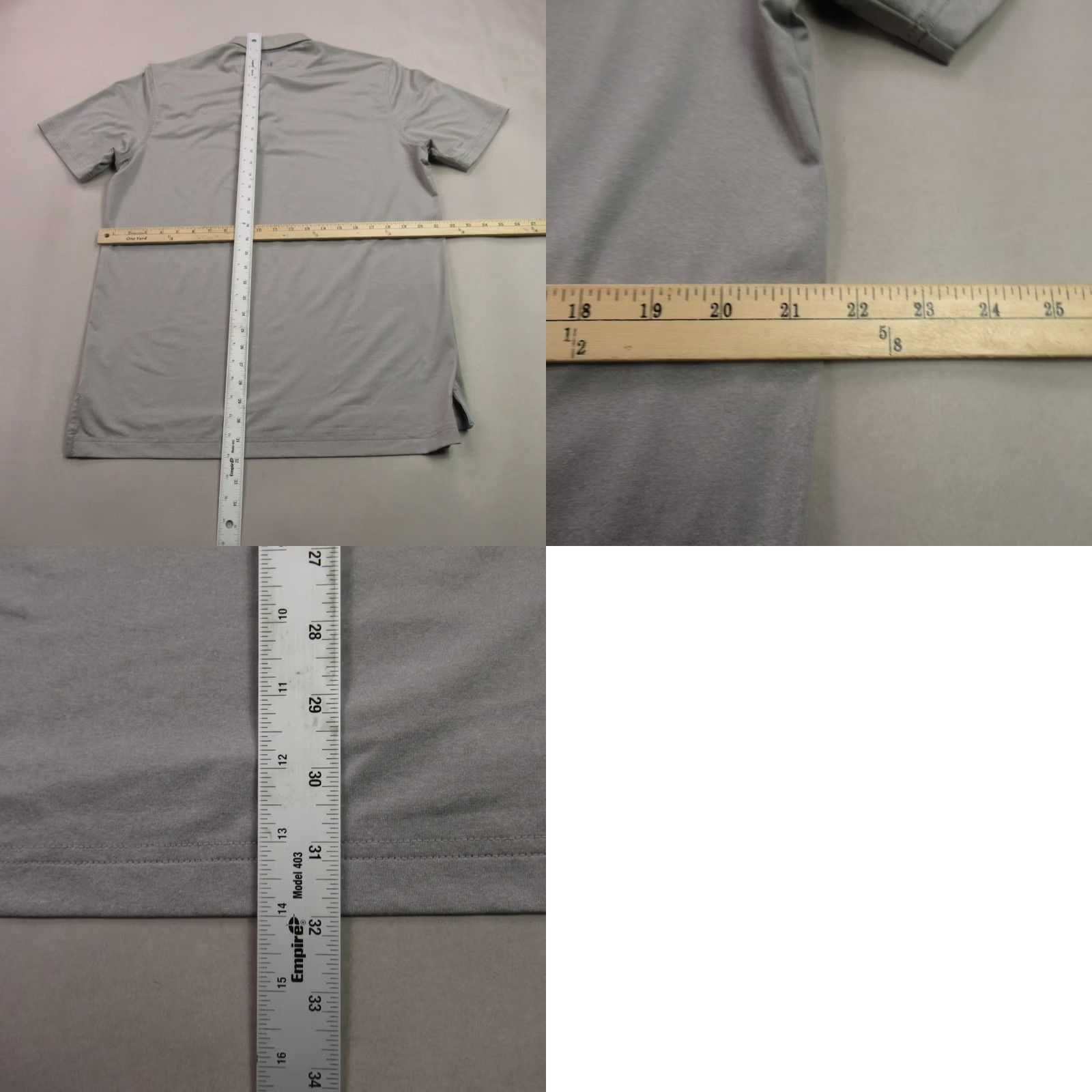 johnnie-O johnnie-O Shirt Mens Medium Short Sleeve Golf Polo Lightweight Gray Casual Size US M / EU 48-50 / 2 - 8 Thumbnail