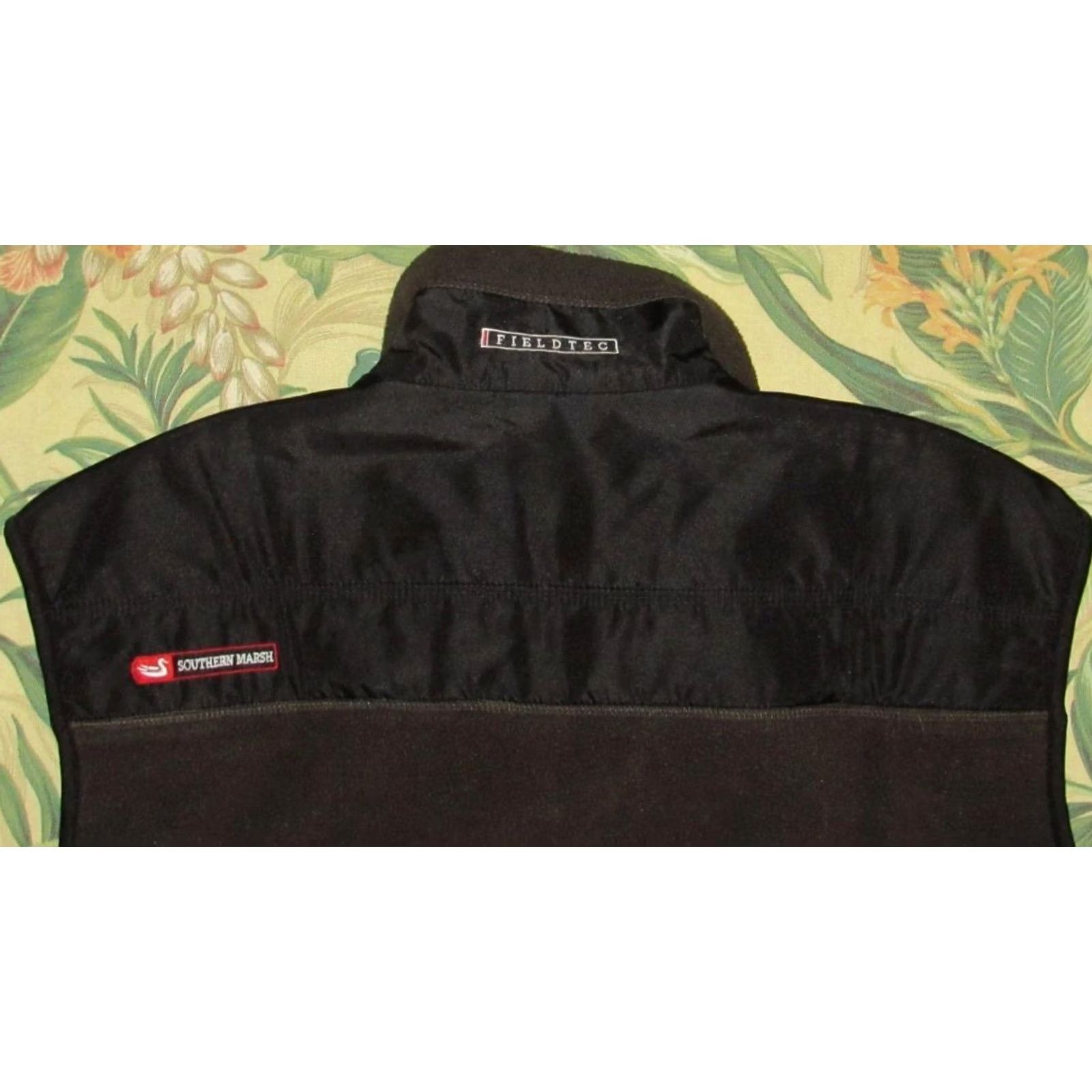 Vintage SOUTHERN MARSH Green Black Full Zip Fieldtec Fleece Vest Medium Size US M / EU 48-50 / 2 - 3 Thumbnail