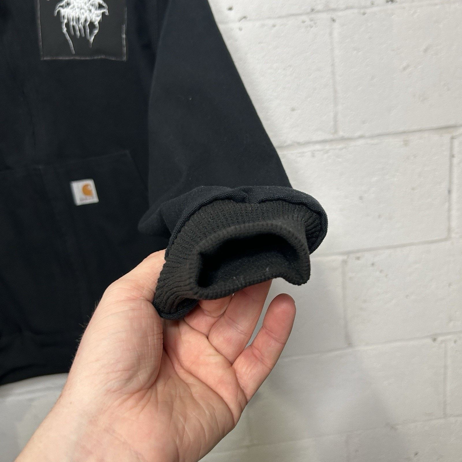 Carhartt Y2K Carhartt Thermal-Lined Hooded Jacket “Black” Dark Throne Size US XL / EU 56 / 4 - 10 Thumbnail