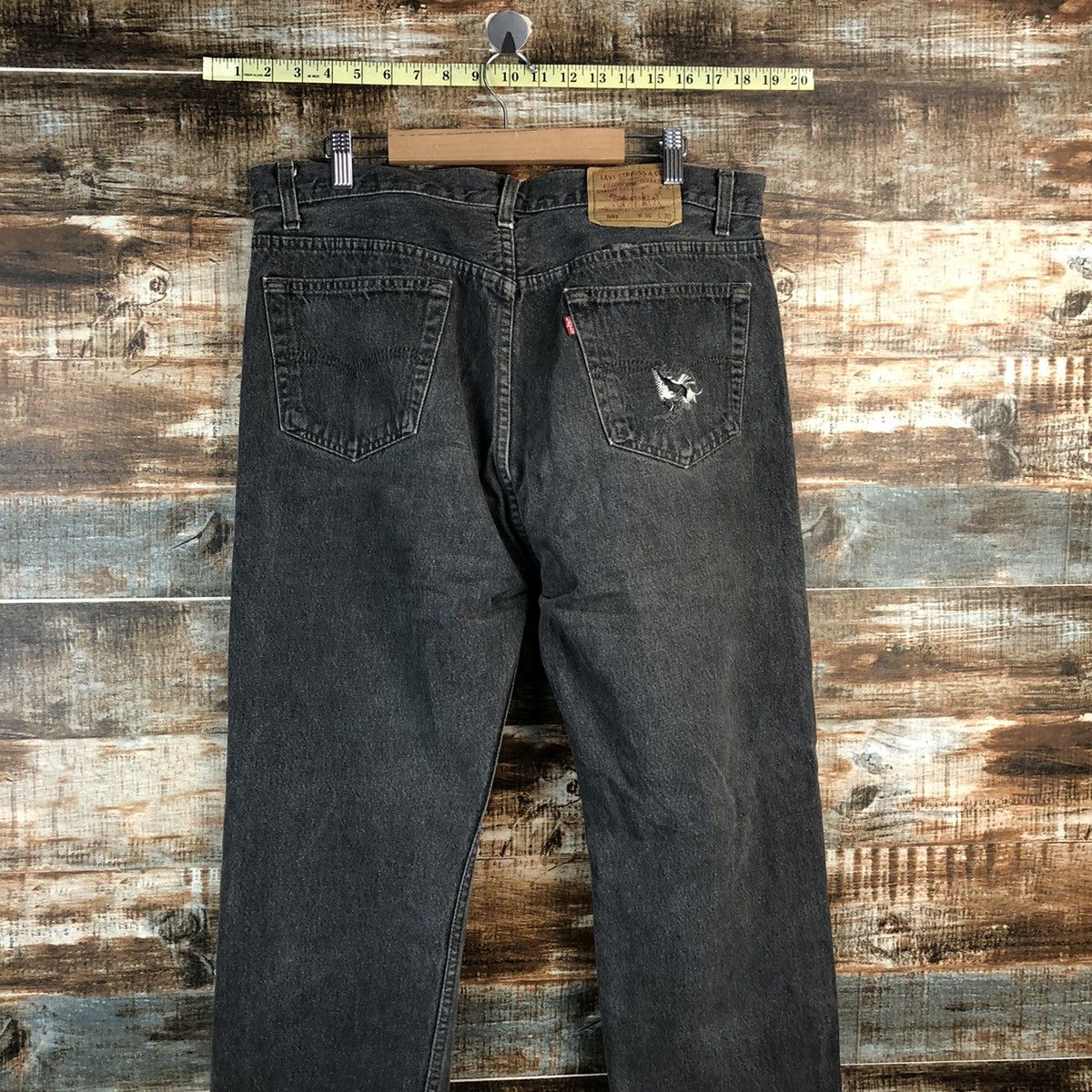 Levi's Levis 501 vintage Grey ripped Distressed Denim Pants #A2604 Size US 36 / EU 52 - 15 Thumbnail