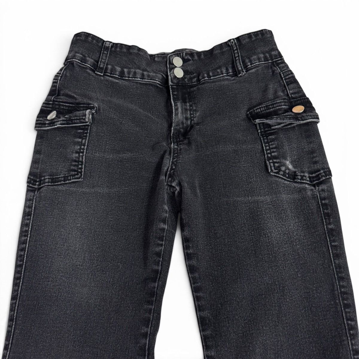 Other Y2K Cargo Pocket Flare Jeans Size 28" / US 6 / IT 42 - 11 Thumbnail
