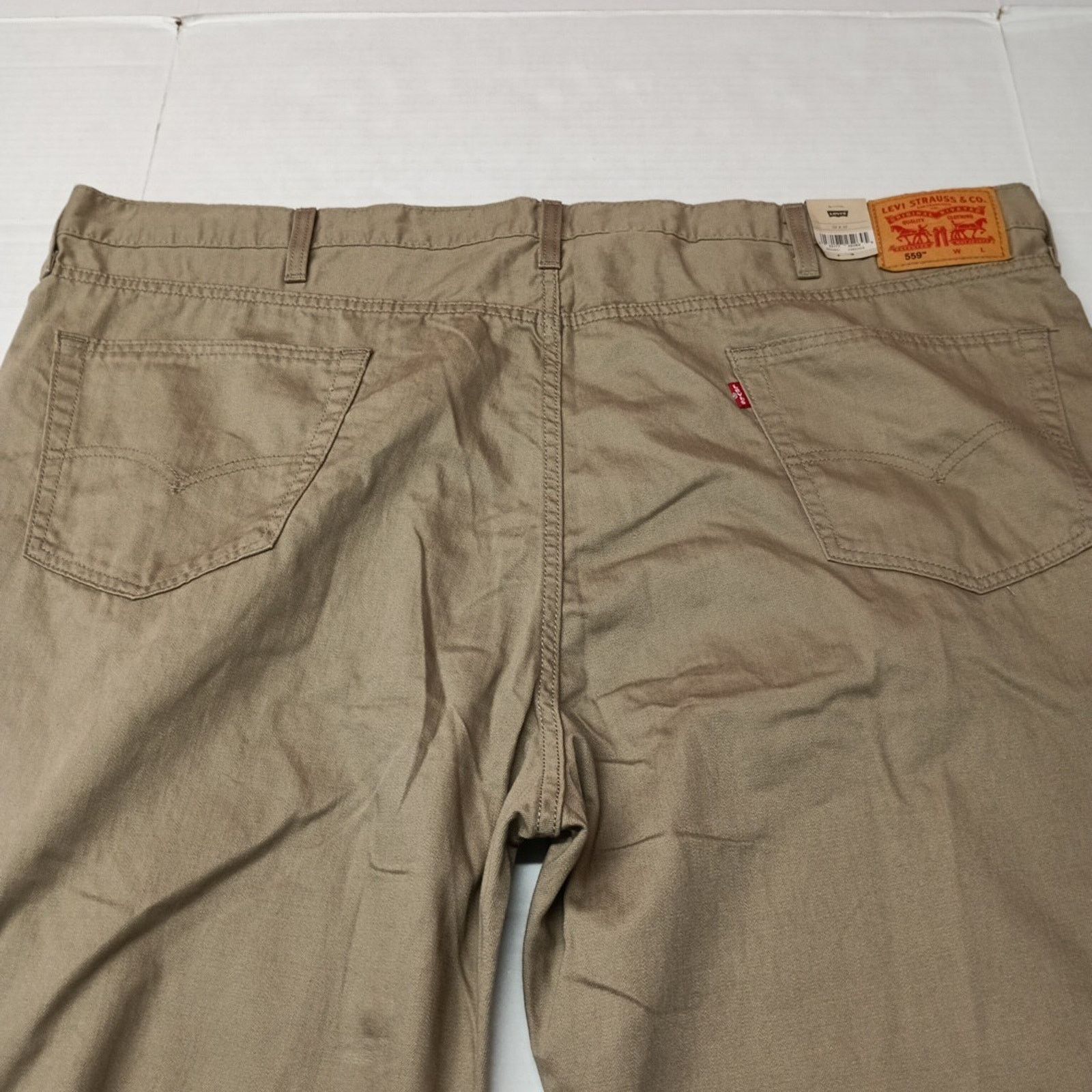Levi's Levi's 559 Relaxed Straight Jeans Men's 52x32 Khaki Cotton Size US 44 / EU 60 - 9 Thumbnail