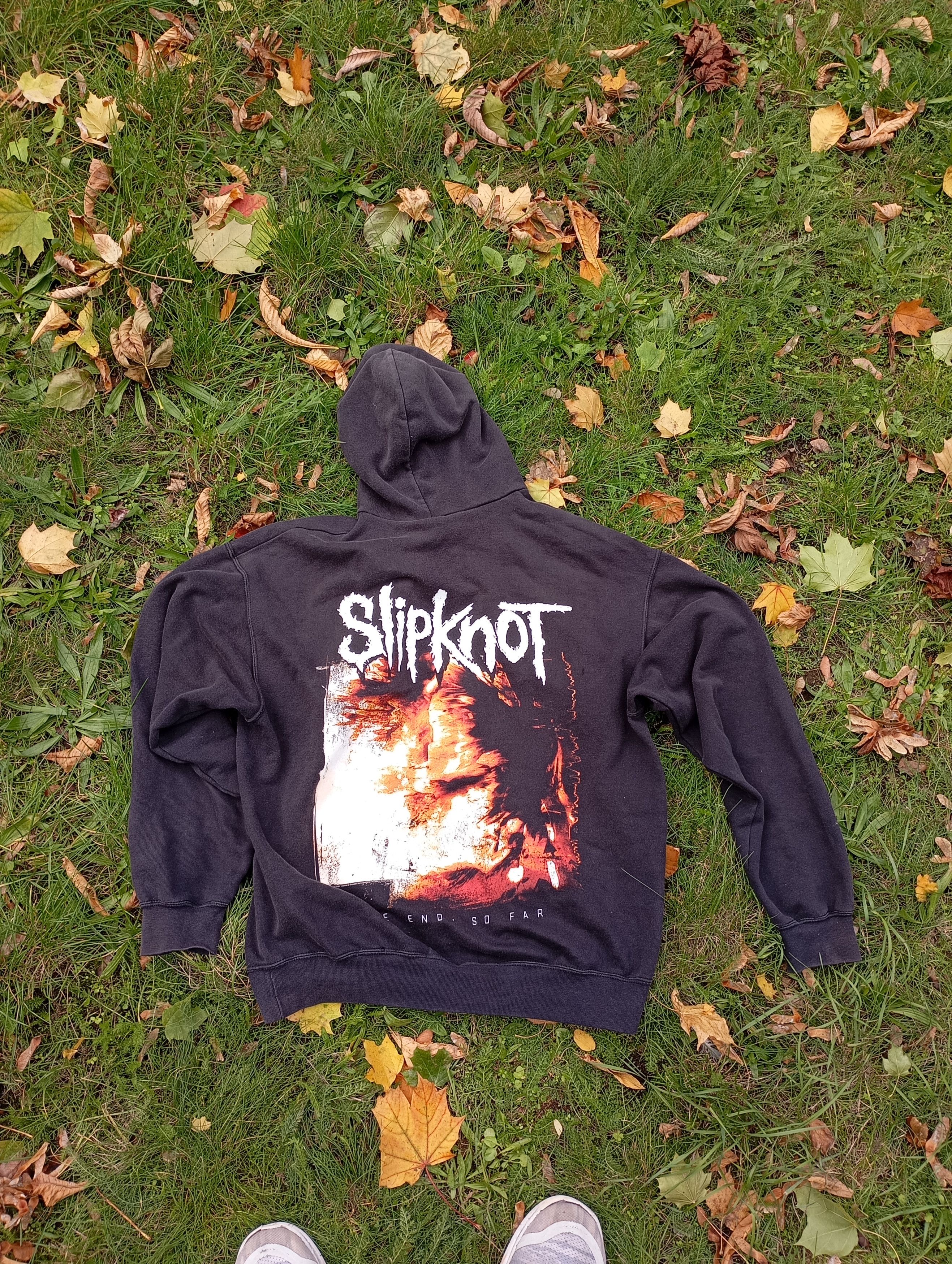 Vintage Y2K Slipknot band The end is far Hoodie