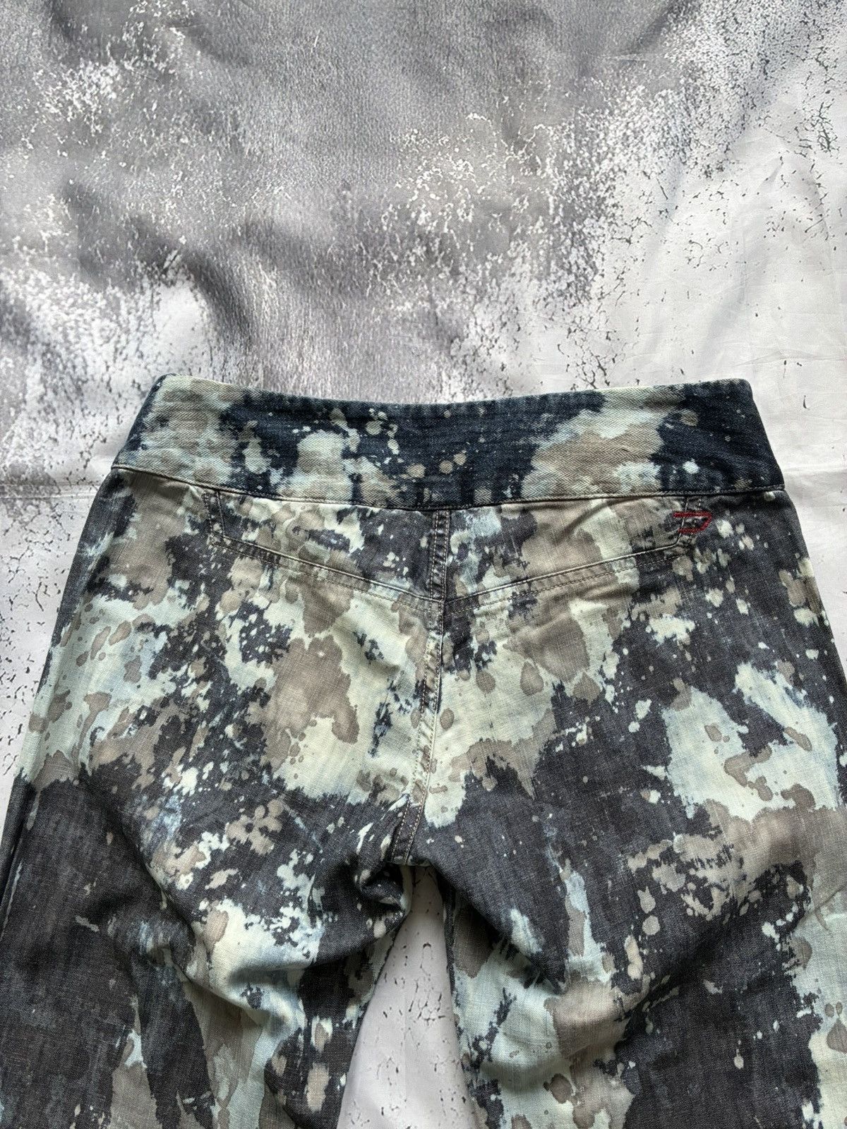 Diesel 2000s Dyed and Bleached belted denim by Diesel Size 30" / US 8 / IT 44 - 5 Thumbnail