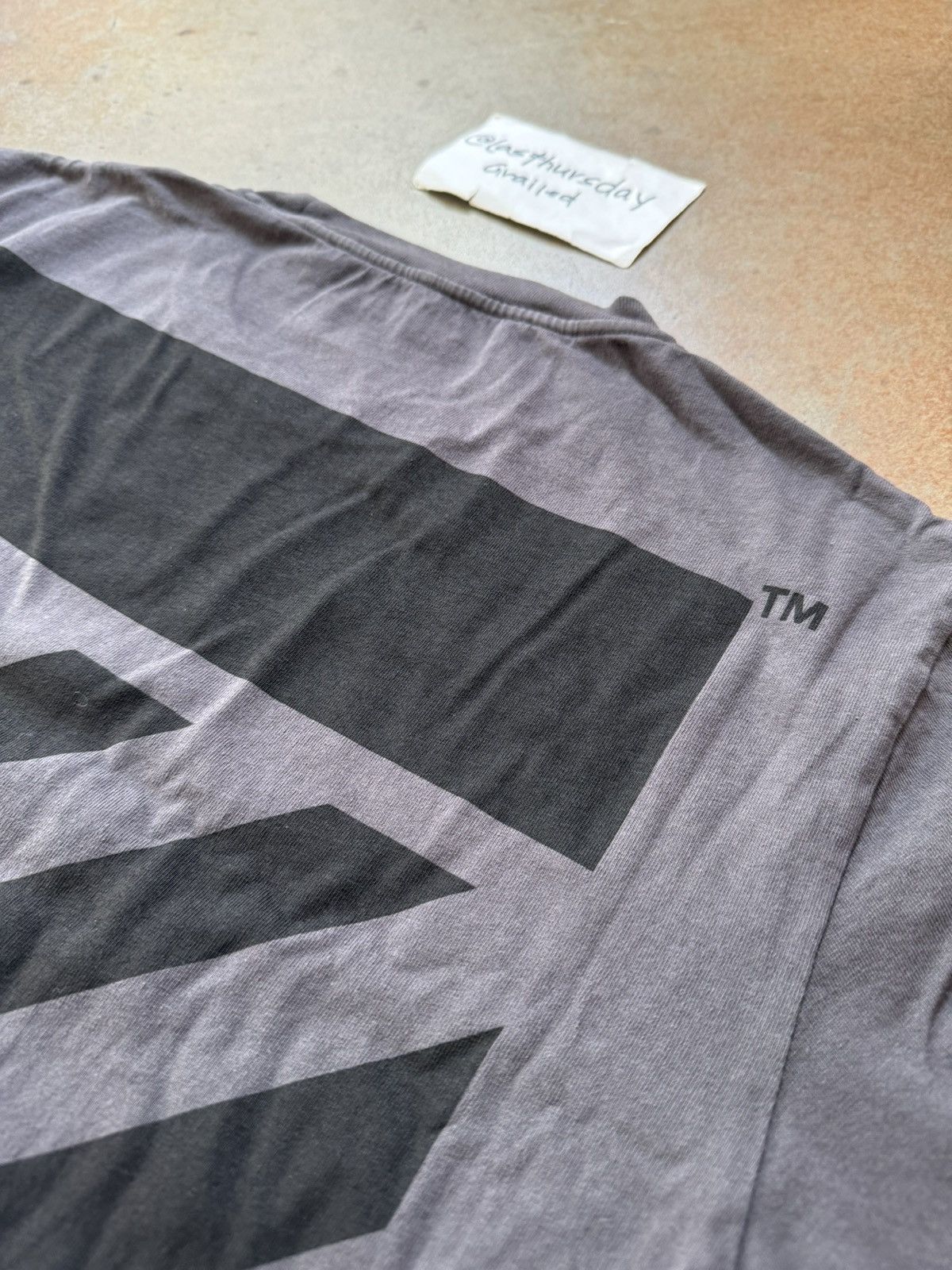 Off-White Diag Print Tee Black Medium