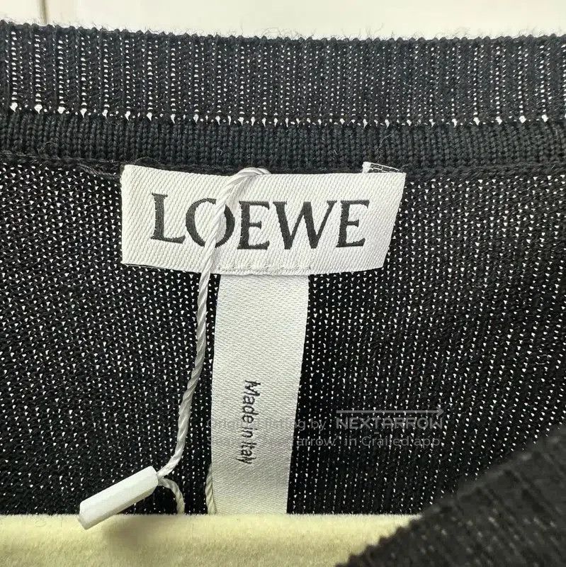 Loewe LOEWE Black Wool Knit Sweater with Cat Design . Size S / US 4 / IT 40 - 4 Thumbnail