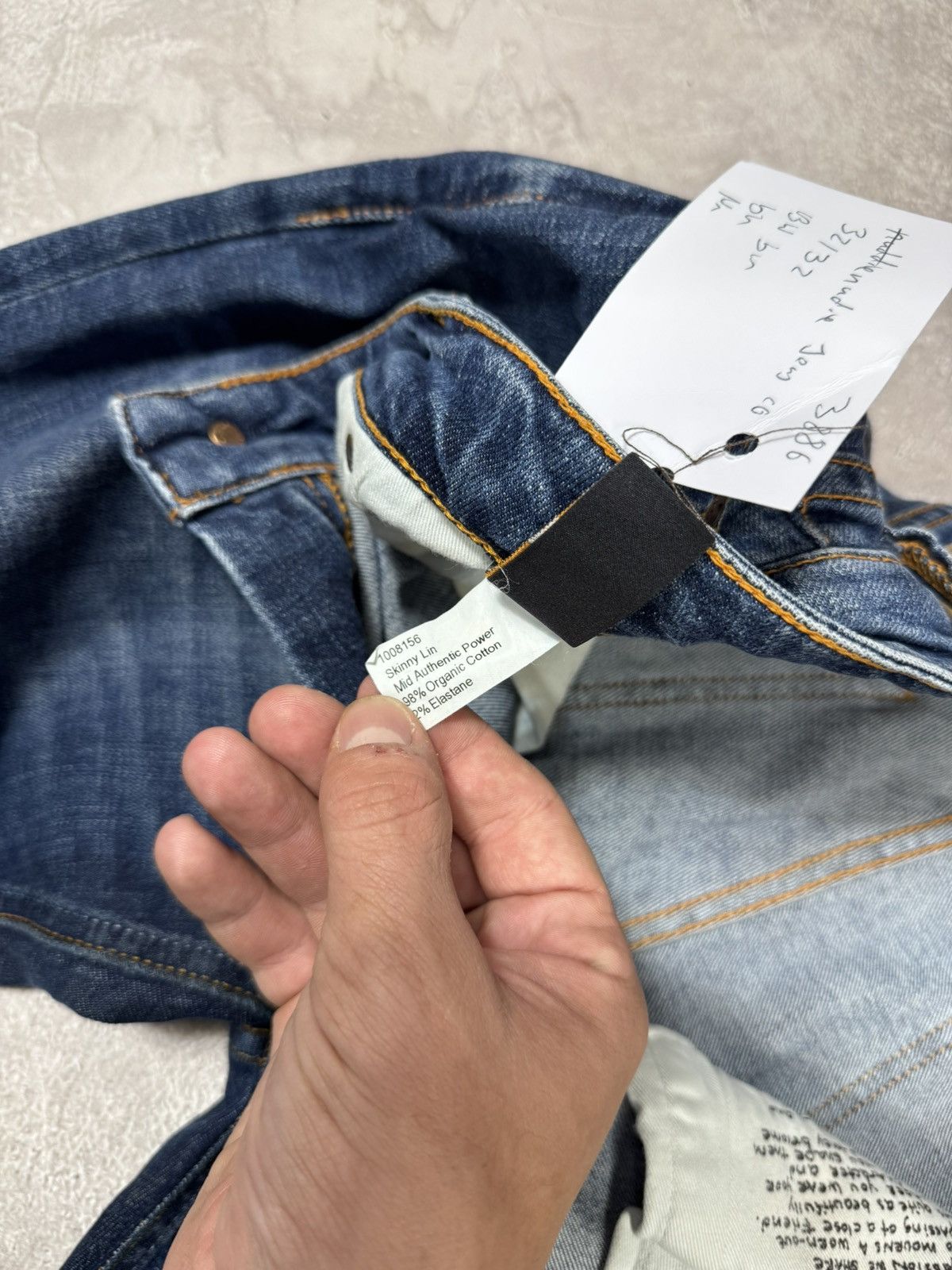 Nudie Jeans Nidie Jeans Skini Lin Distressed Pants Size US 32 / EU 48 - 17 Thumbnail