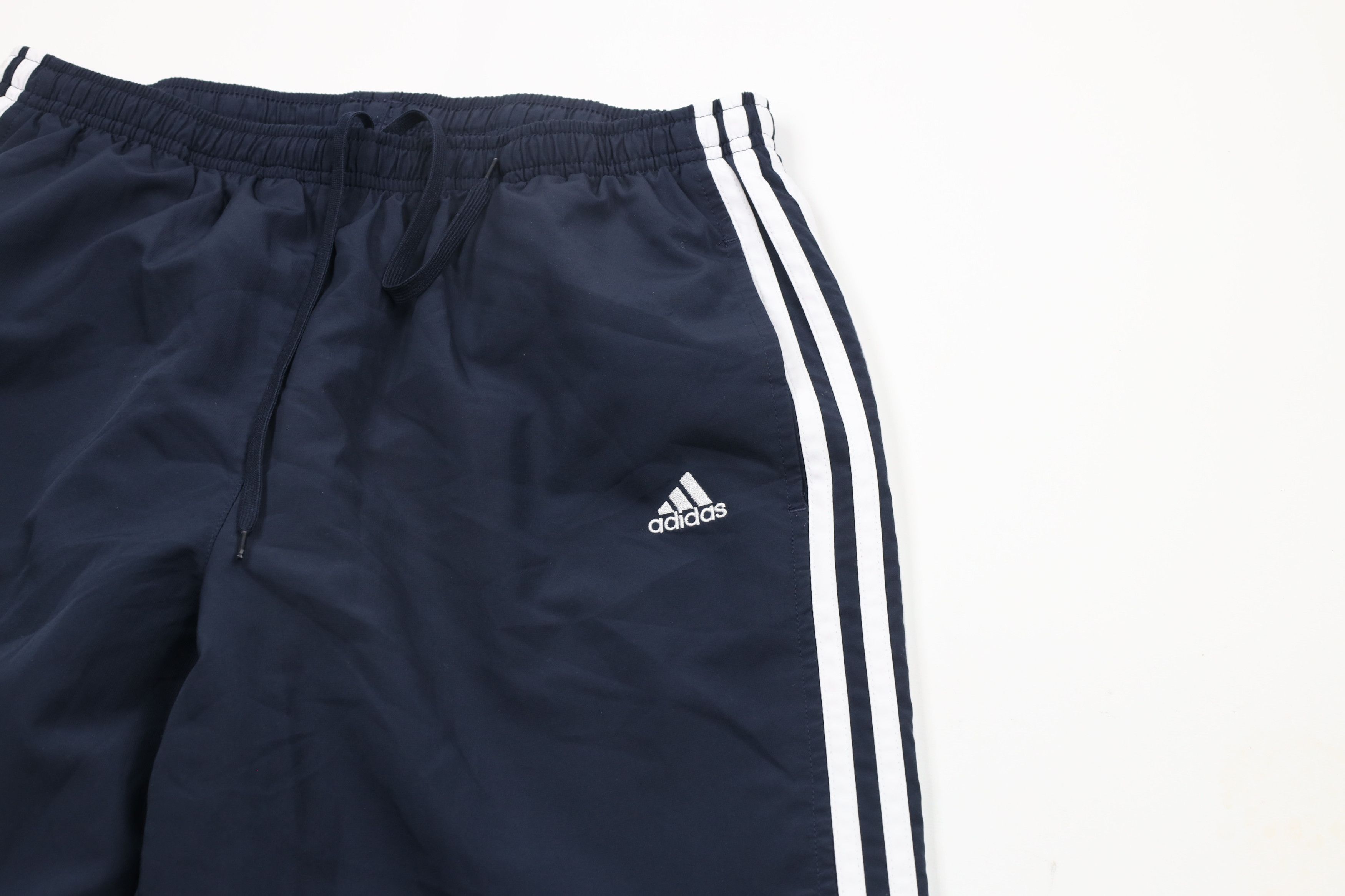 Adidas × Vintage Vintage Adidas Striped Lined Wide Leg Windbreaker Pants Size 30" / US 8 / IT 44 - 5 Thumbnail