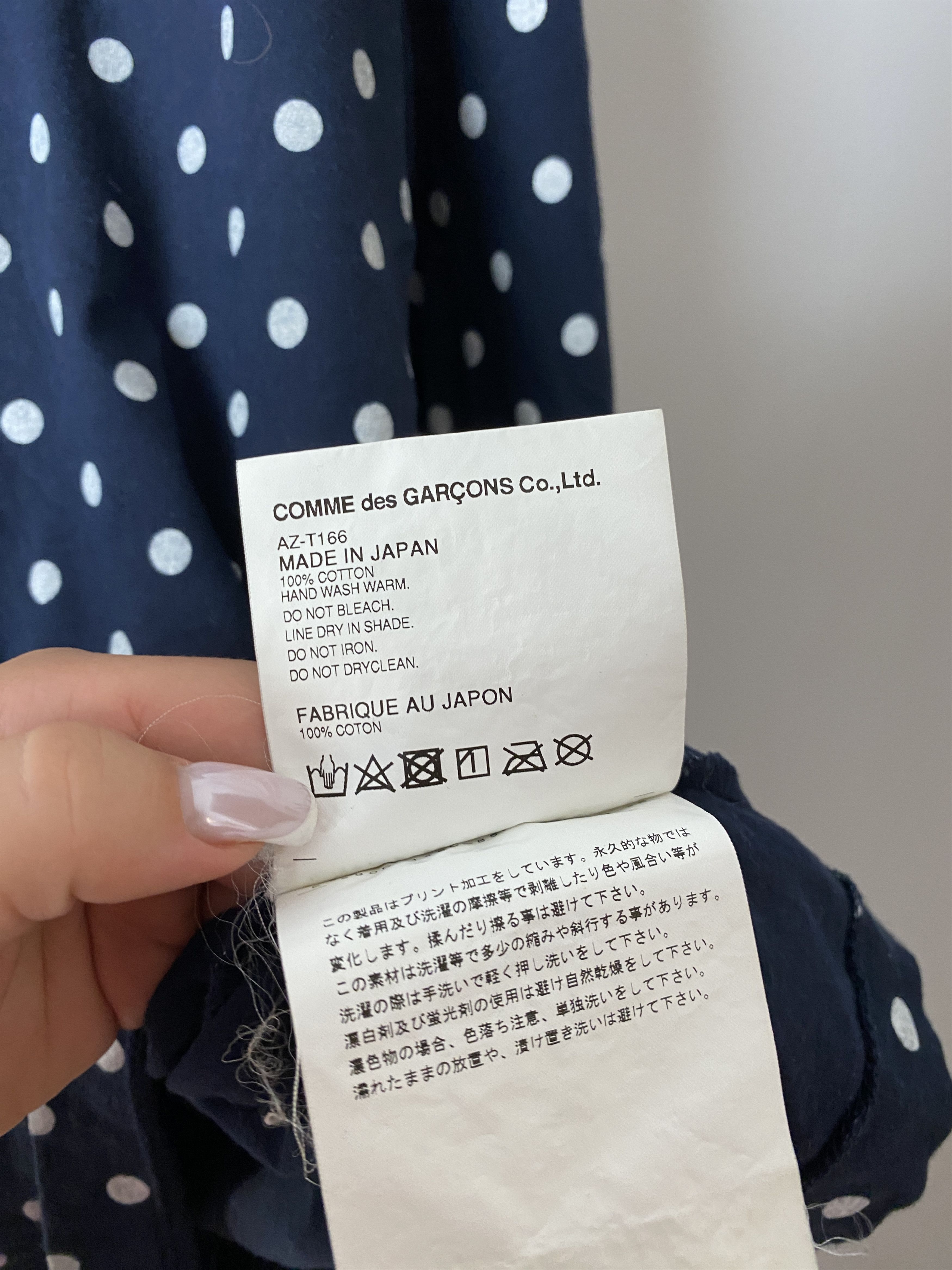 Comme des Garcons × Comme des Garcons PLAY CDG Comme des Garcons Play Polka dot long sleeve t-shirt Size US M / EU 48-50 / 2 - 5 Thumbnail