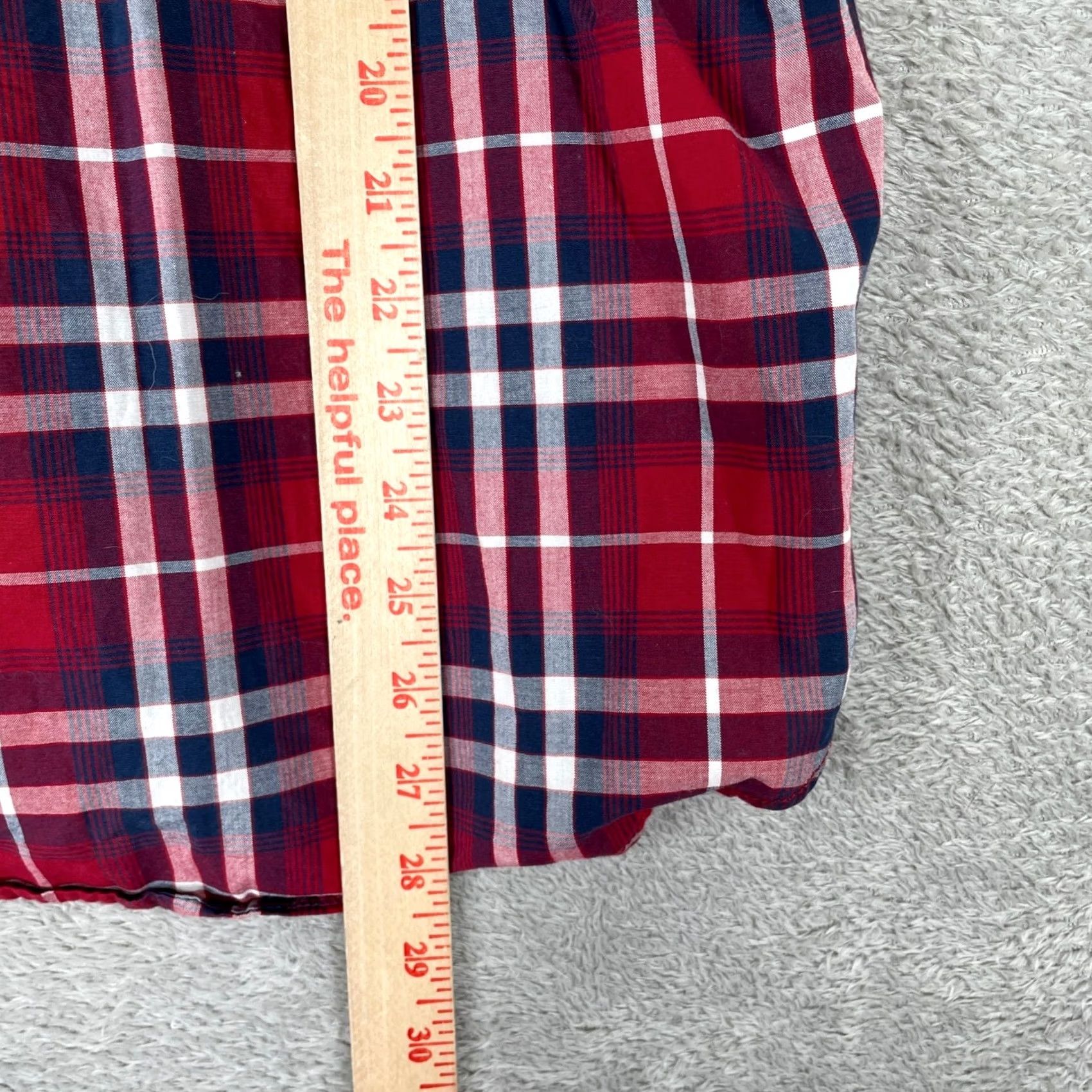 American Eagle Outfitters American Eagle Western Shirt Mens Small Red Plaid Pearl Snap Vintage Fit Cotton Shirt Size US S / EU 44-46 / 1 - 7 Thumbnail
