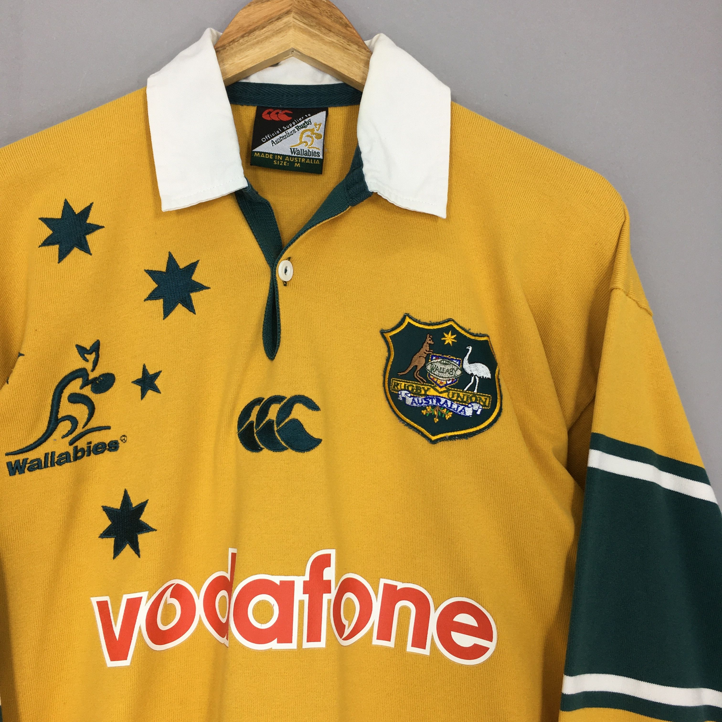 Canterbury of New Zealand Vintage 90s Wallabies Canterbury Of Australia Rugby Shirt Size US M / EU 48-50 / 2 - 2 Thumbnail